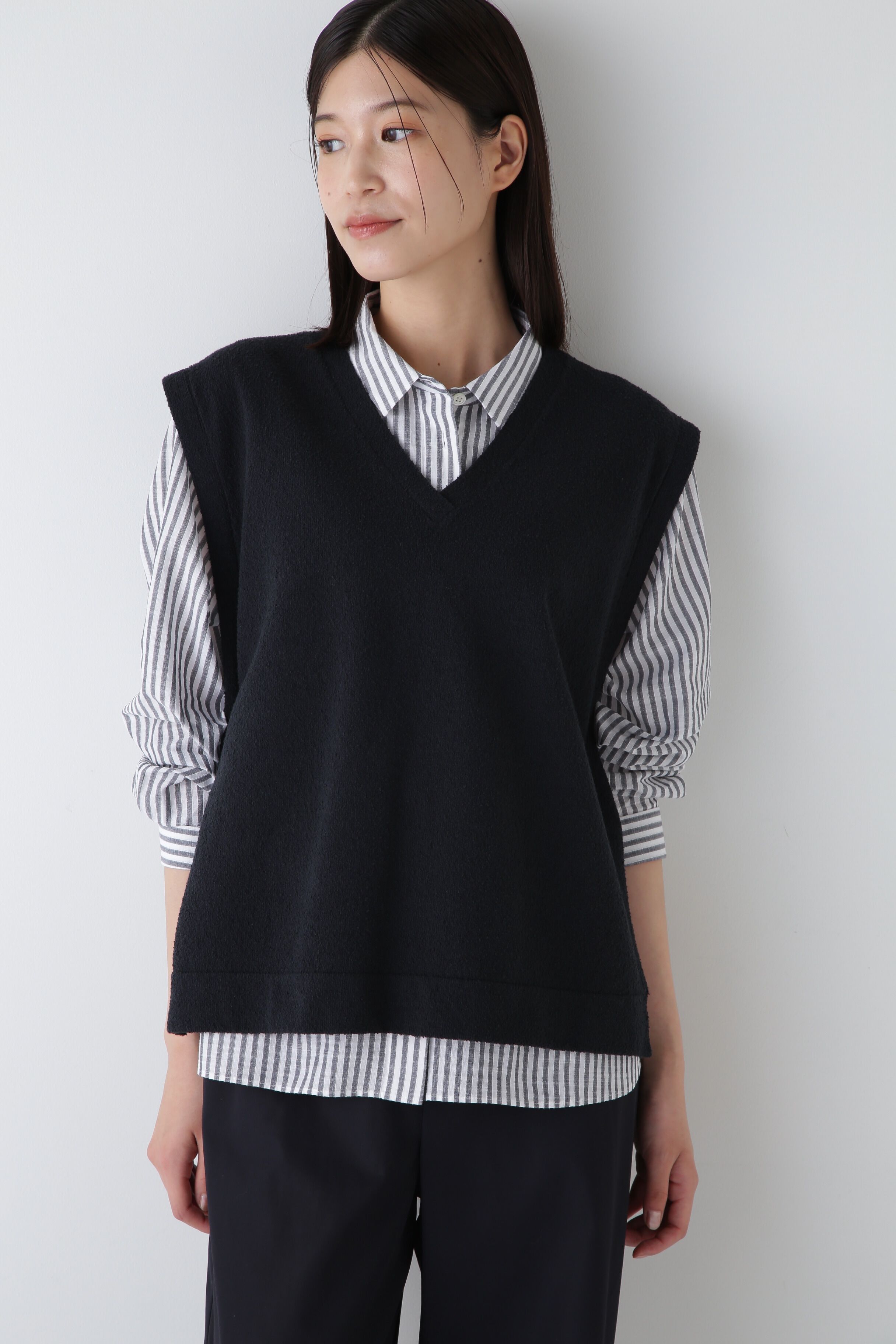  「◆ブークレベスト」|ニット・セーター|ダークネイビ