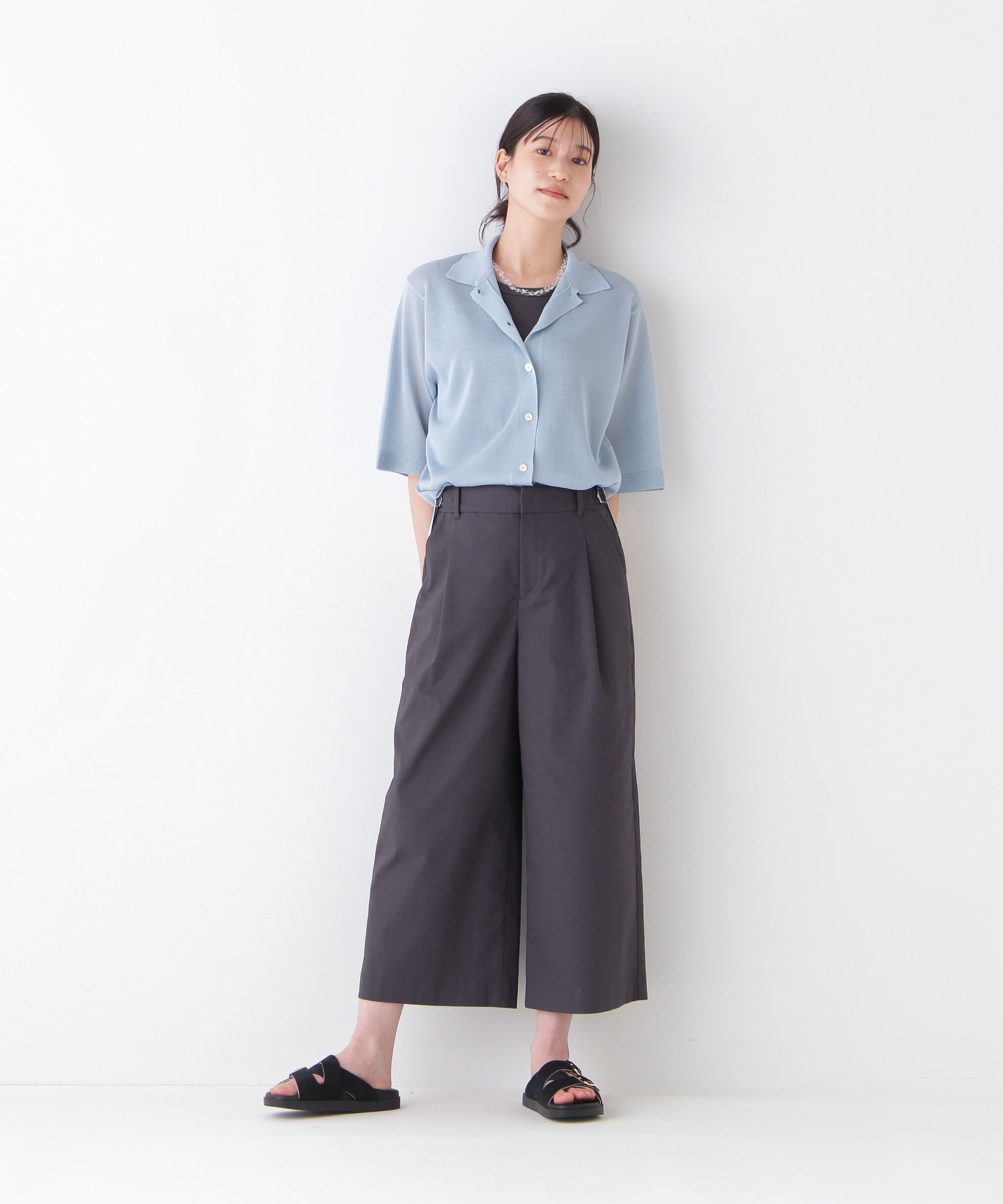  「◆シアーハイゲージ半袖カーディガン」|ニット・セーター|