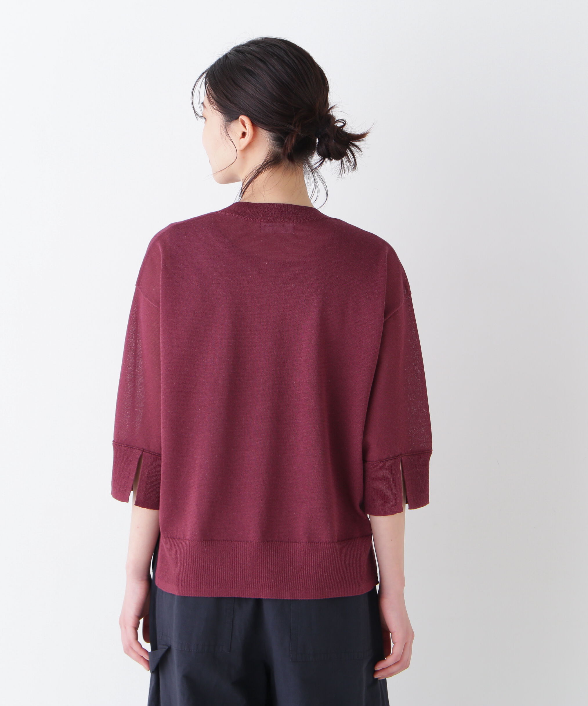  「◆シアーハイゲージクルーネックプルオーバー」|ニット・セーター|