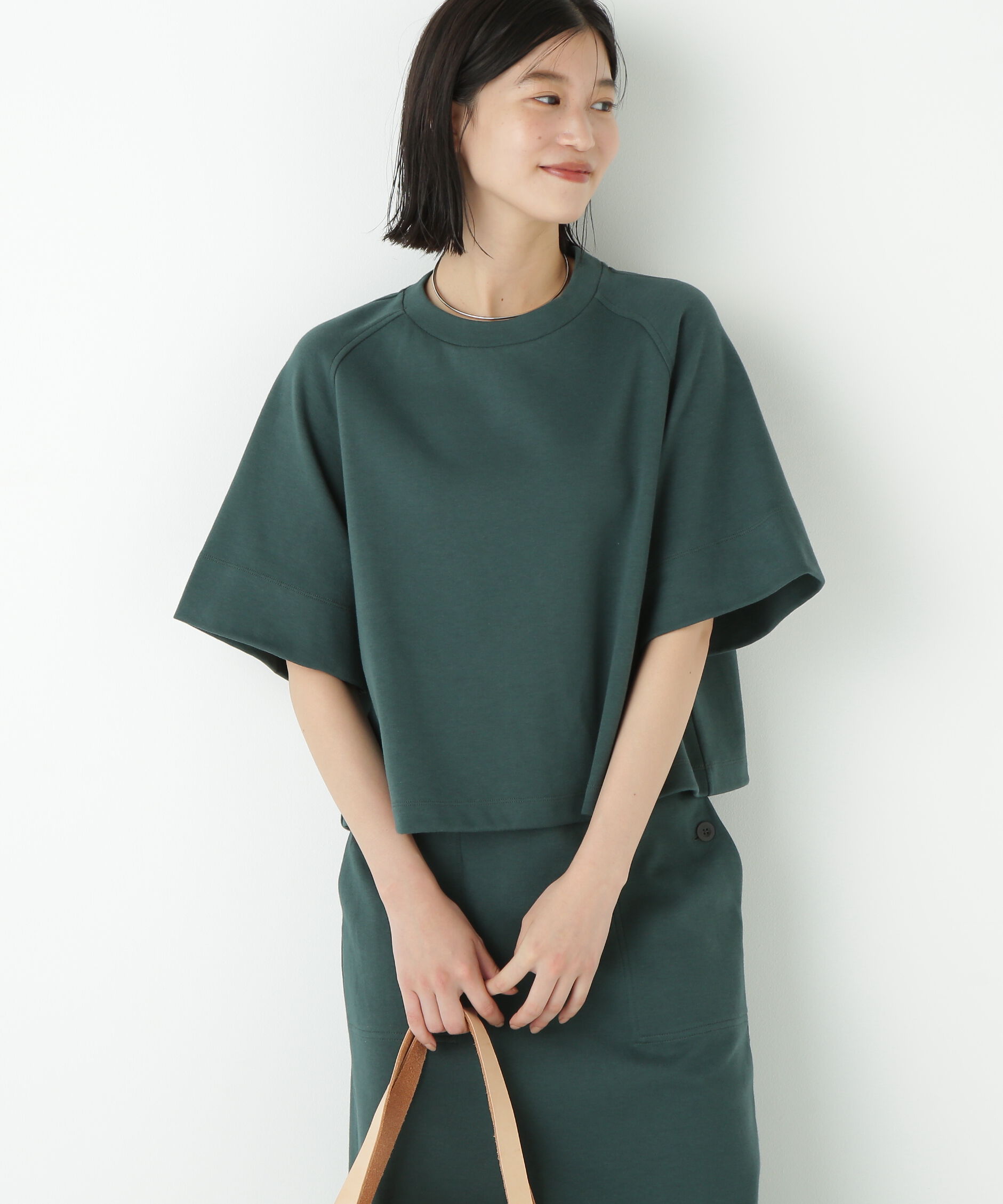  「◆ダンボールラグランスリーブプルオーバー」|Tシャツ・カットソー|グリーン