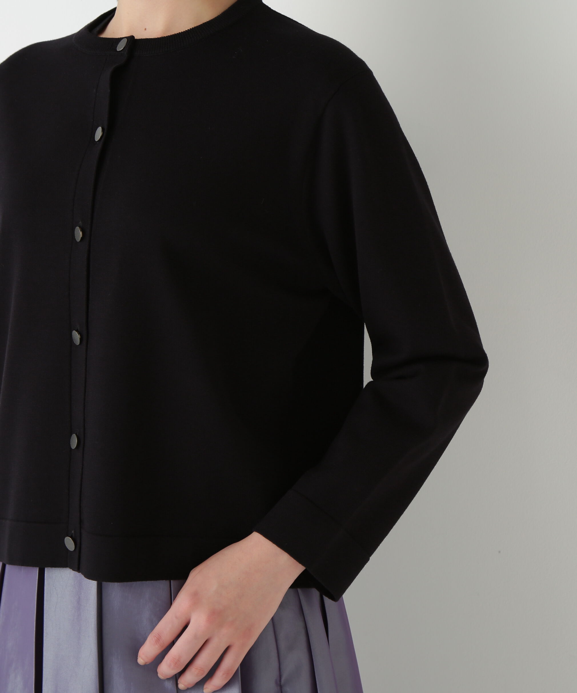  「◆レーヨン混ハイゲージクルーネックカーディガン」|ニット・セーター|