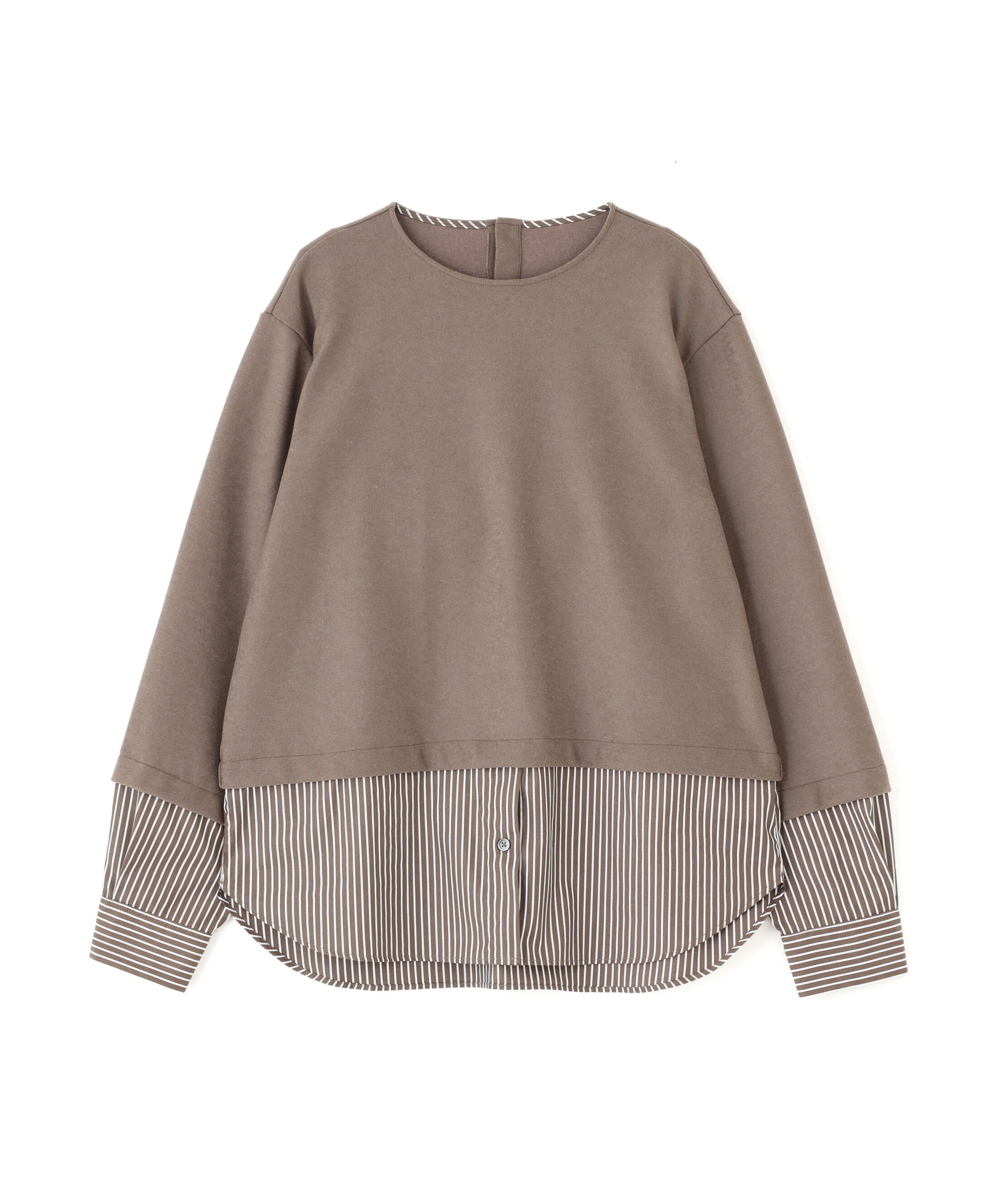  「◆シャツドッキングミルドジャージープルオーバー」|Tシャツ・カットソー|