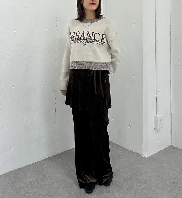 archives「ロゴＪＱショートニットプルオーバー」|ニット・セーター|