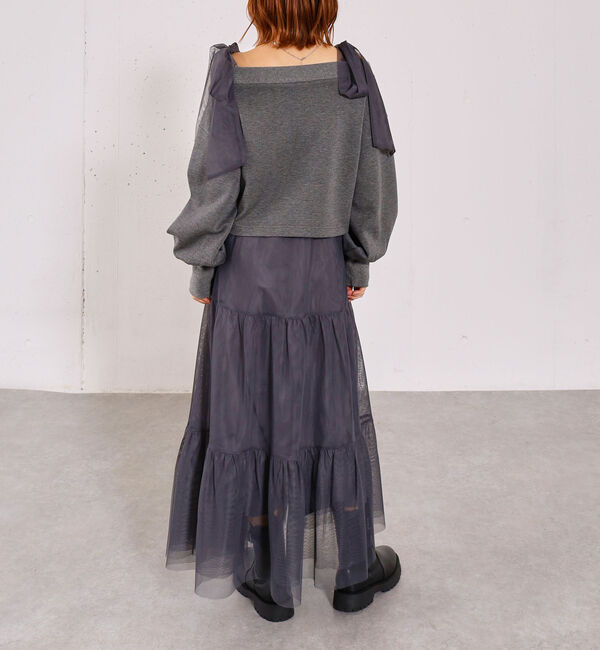 archives「ダンボールＰＯ&times;肩リボンキャミワンピースＳＥＴ」|ワンピース|