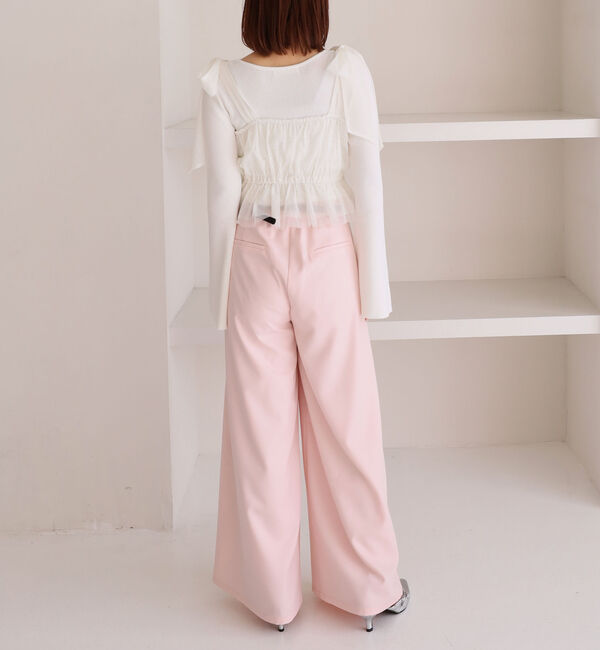 archives「ベルト付カラータックスラックス」|チノ|