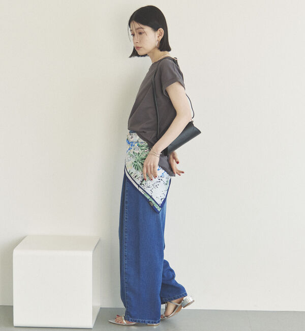 Doux archives「&rsquo;ソフトデニムワイドタックパンツ&rsquo;」|チノ|