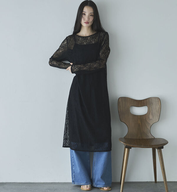 Doux archives「レースレイヤードワンピース」|ワンピース|