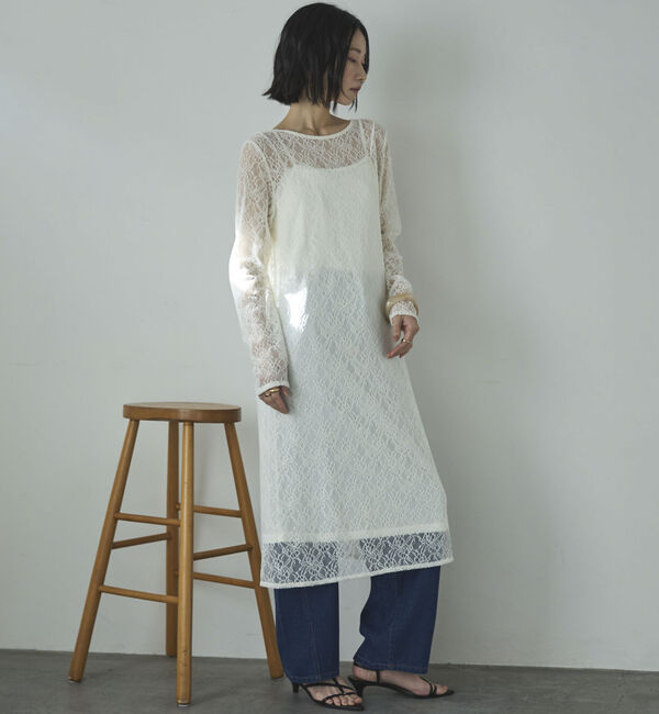 Doux archives「レースレイヤードワンピース」|ワンピース|