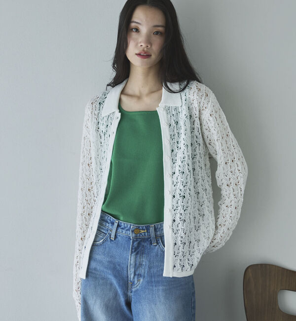 Doux archives「透かし編みカーディガン」|カーディガン|