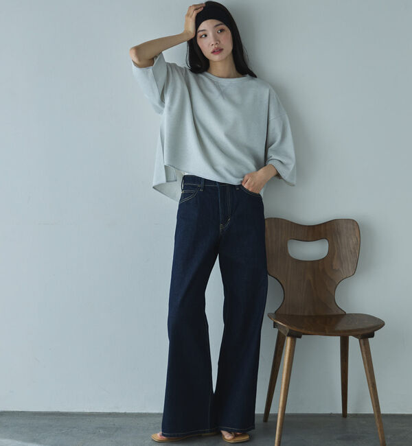 Doux archives「ラメ裏毛ショートスリーブプルオーバー」|Tシャツ・カットソー|