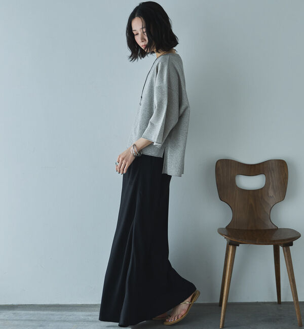 Doux archives「ラメ裏毛ショートスリーブプルオーバー」|Tシャツ・カットソー|