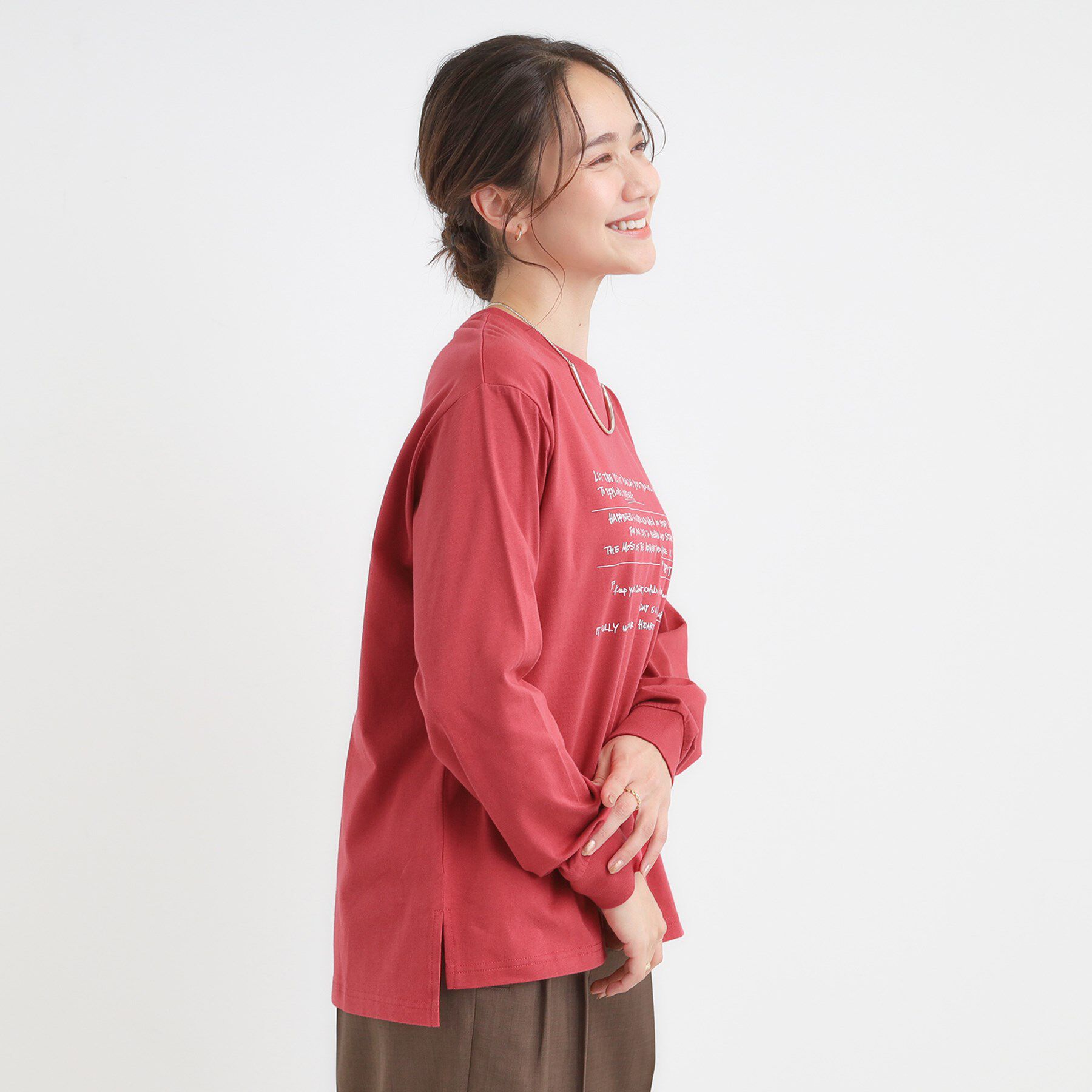 SHOO･LA･RUE「グラフィックアソート ベーシックロンT」|Tシャツ・カットソー|