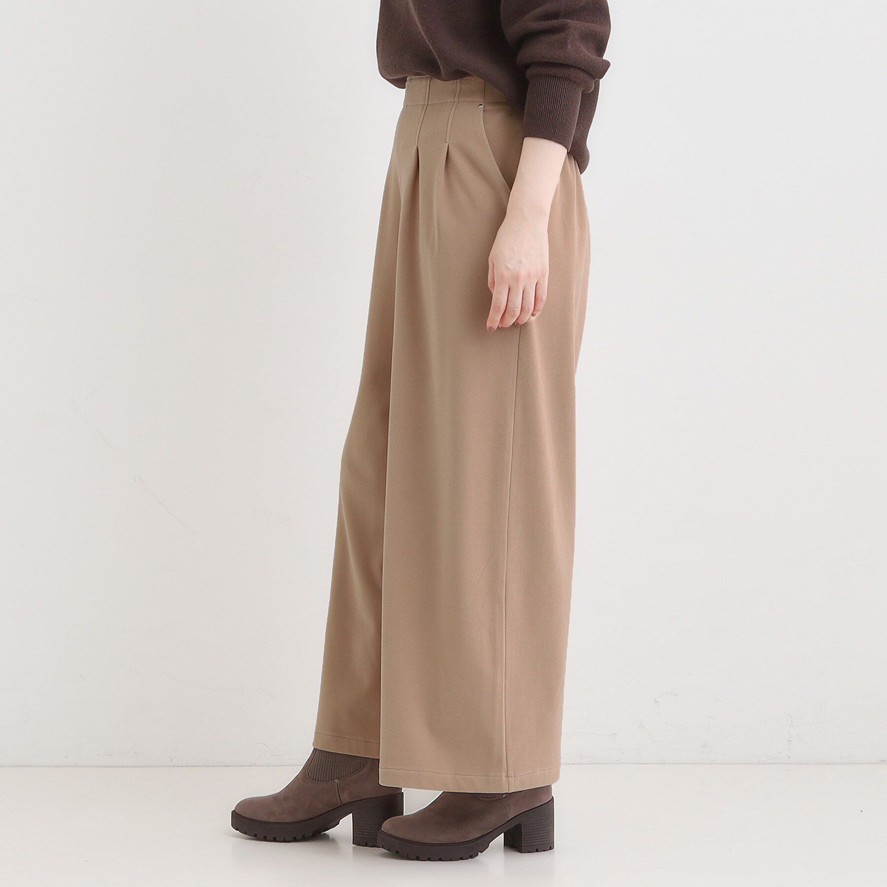 SHOO･LA･RUE「【着丈選べる/きっと虜になる】あったかもちもち ワイドパンツ」|その他|