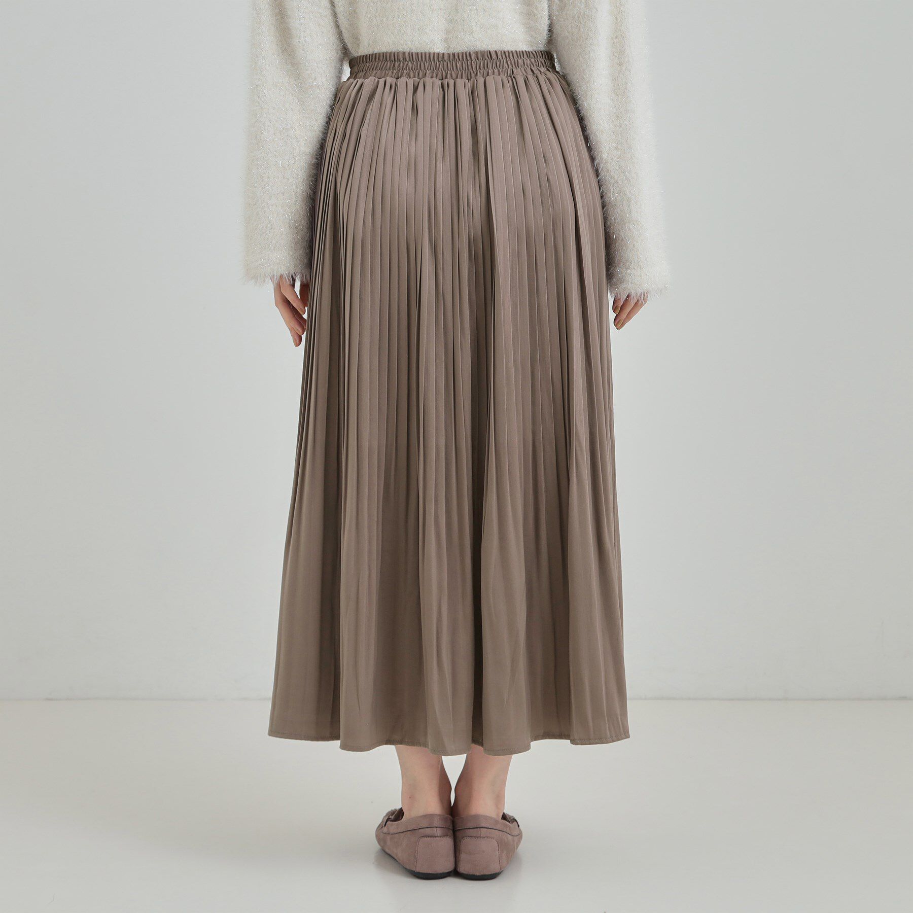 SHOO･LA･RUE「【着丈選べる/あったか】裏に秘密 プリーツスカート」|スカート|