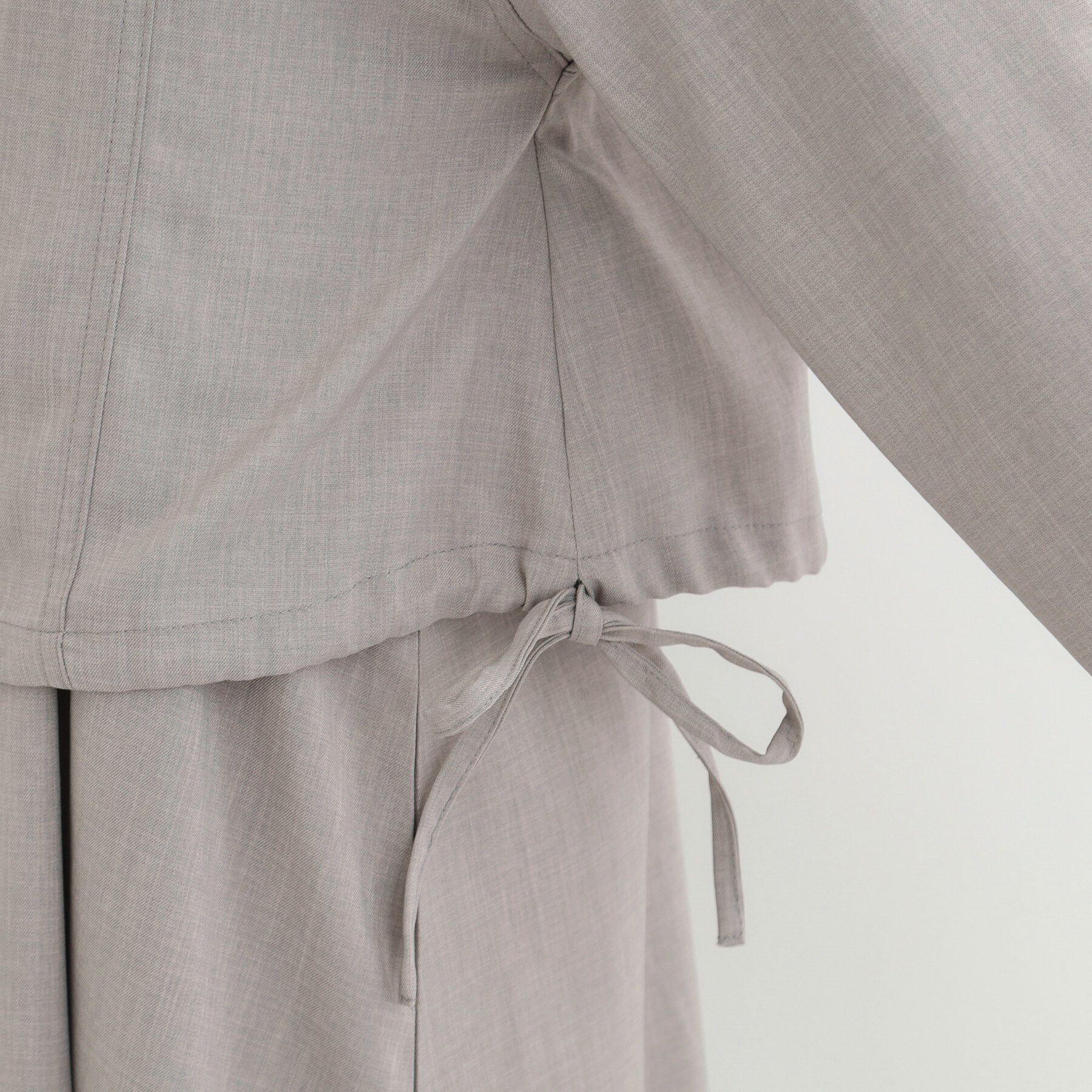 SHOO･LA･RUE「【2点セット/S-LL】おとなの抜け感 ショート丈シャツ＋キャミワンピース」|スーツ|