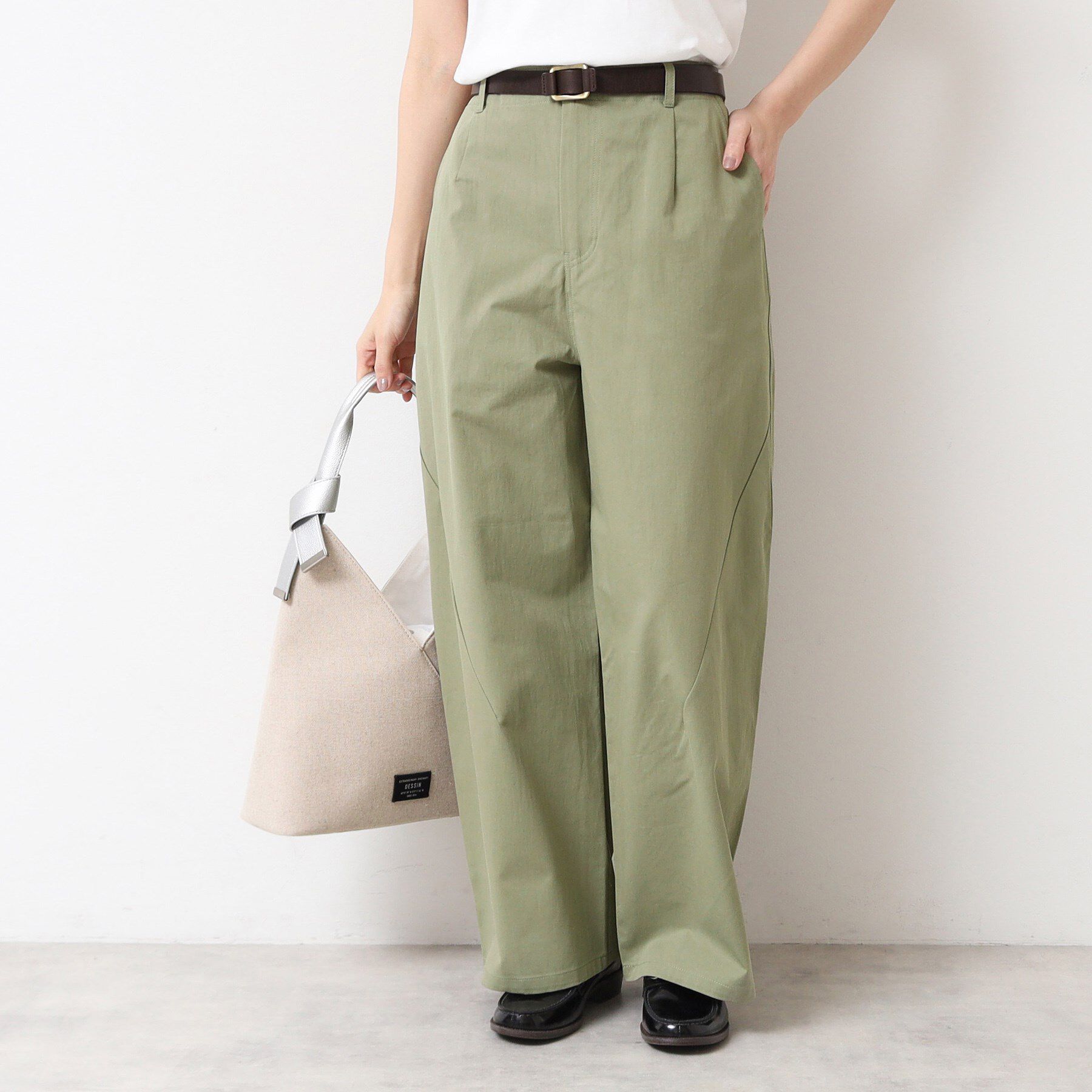 Dessin「【洗える・後ろゴム】コットンワイドパンツ（S～L）」|その他|