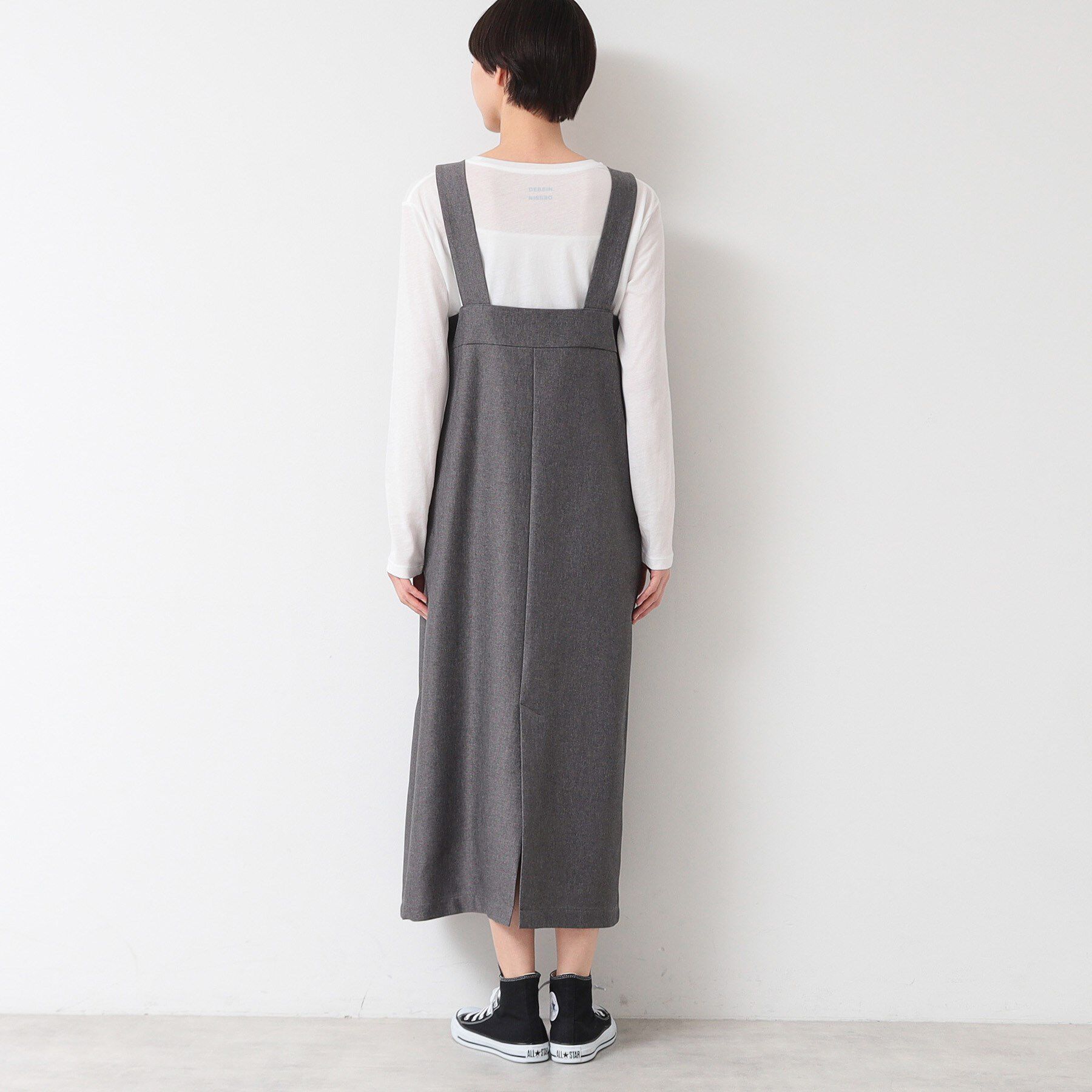 Dessin「【洗える】フロントジップジャンパースカート」|ワンピース|