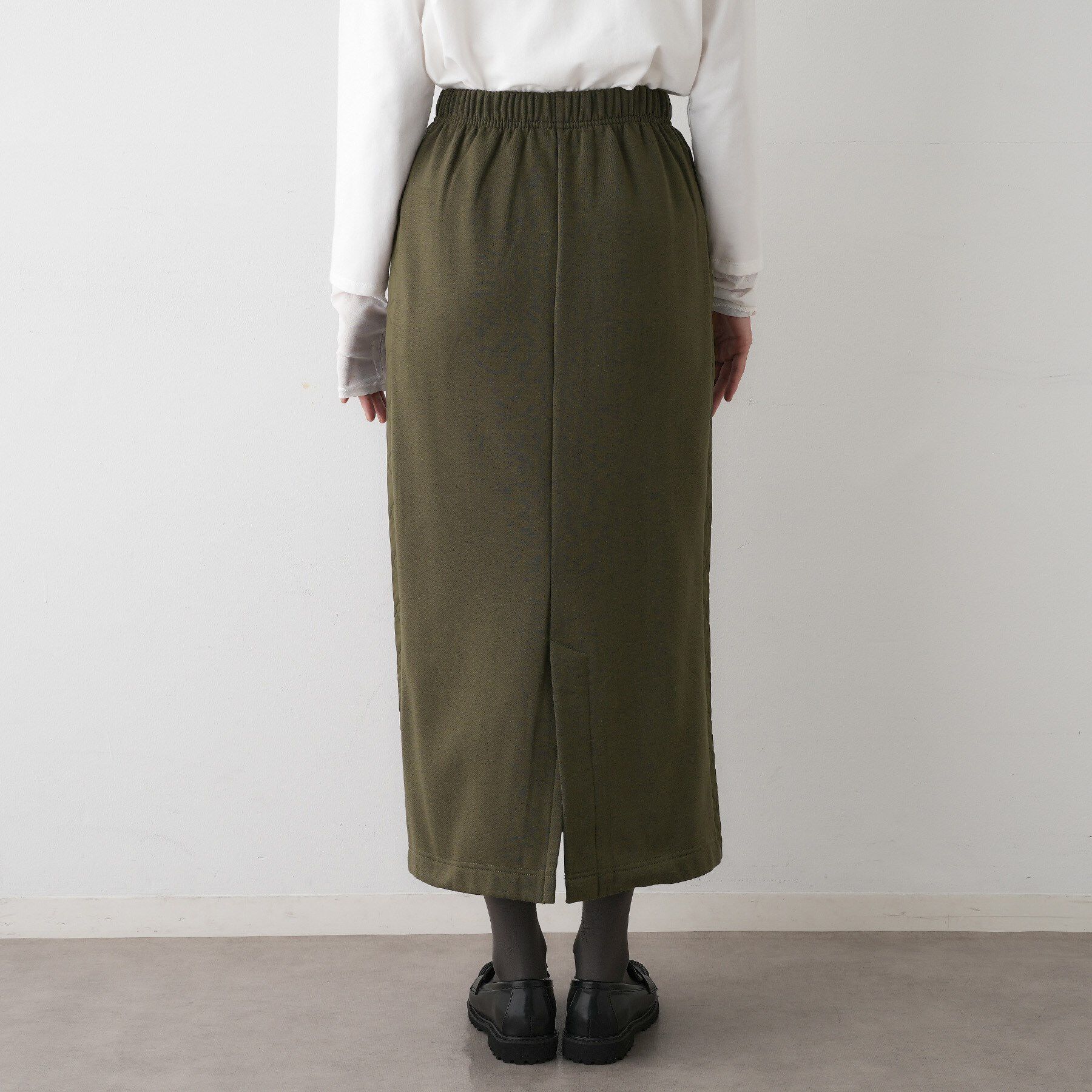 Dessin「【セットアップ可/ウエストゴム】裏毛Iラインスカート」|スカート|