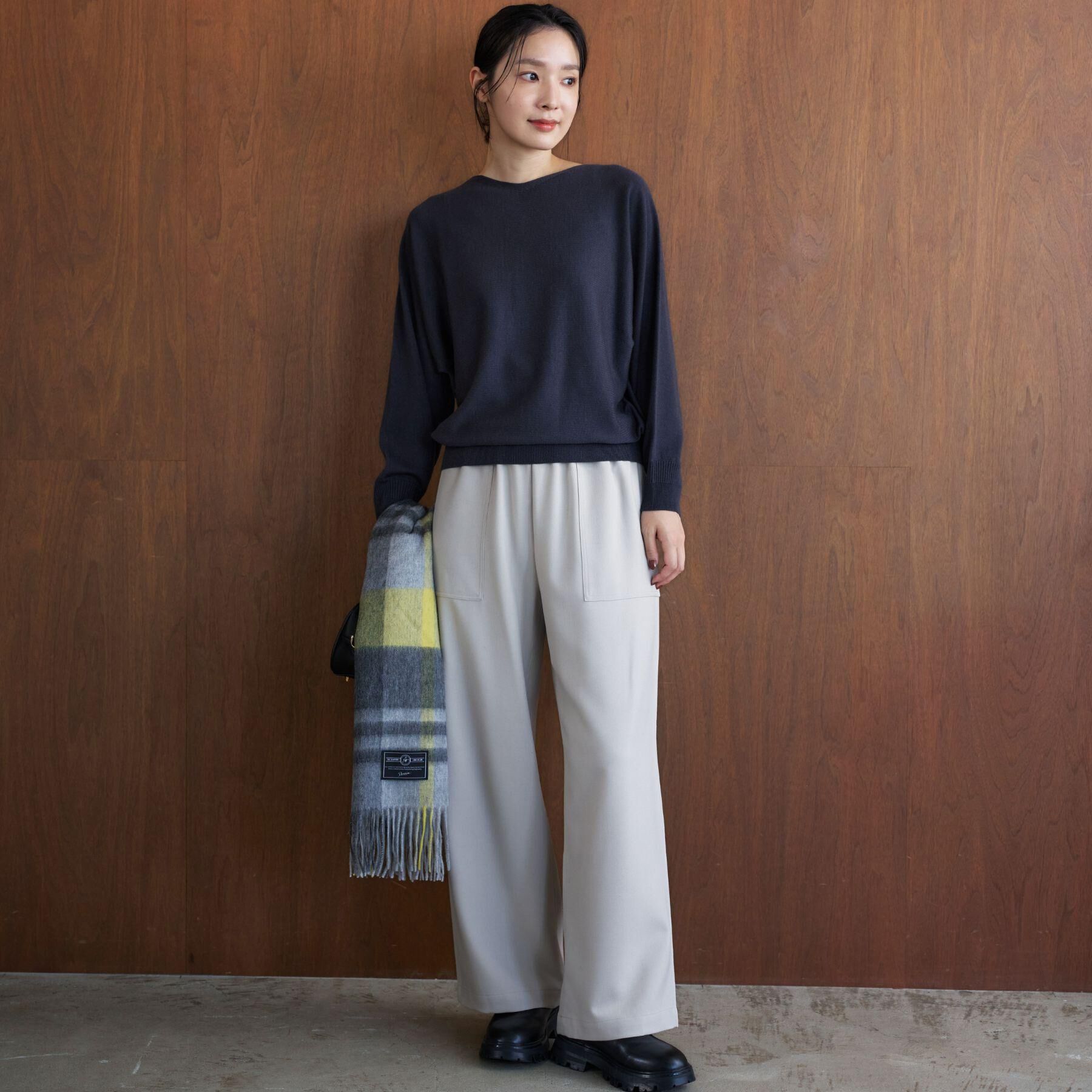 Dessin「【洗える】ウールブレンド後ろボタンニット」|ニット・セーター|