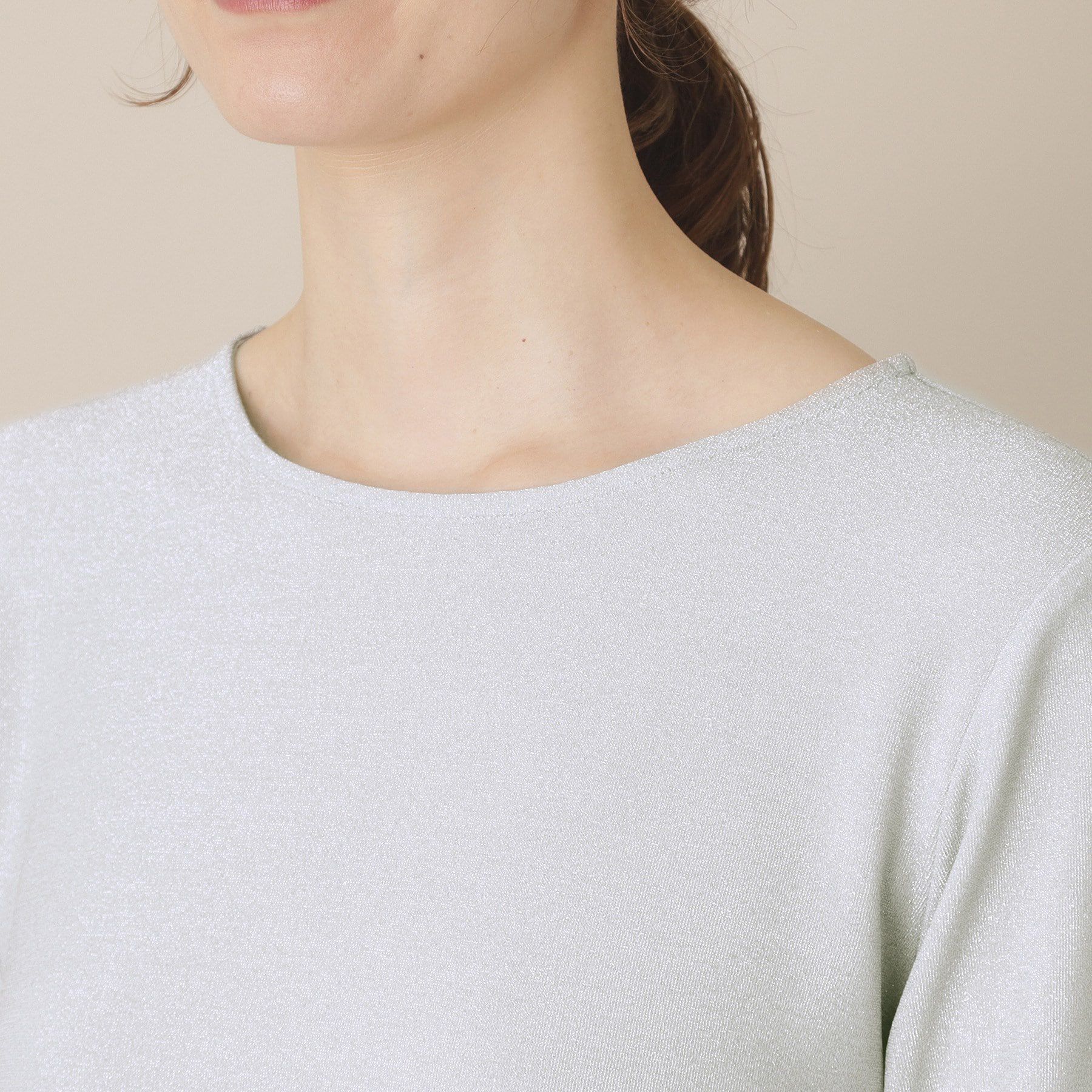 ITS&rsquo;DEMO「【手洗い可】袖シアーラメインナー」|Tシャツ・カットソー|