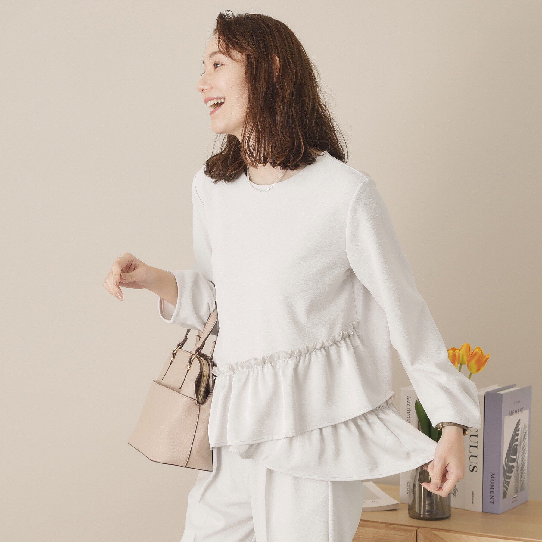 ITS&rsquo;DEMO「【通勤／手洗い可】カットジョーゼットブラウス」|シャツ・ブラウス|