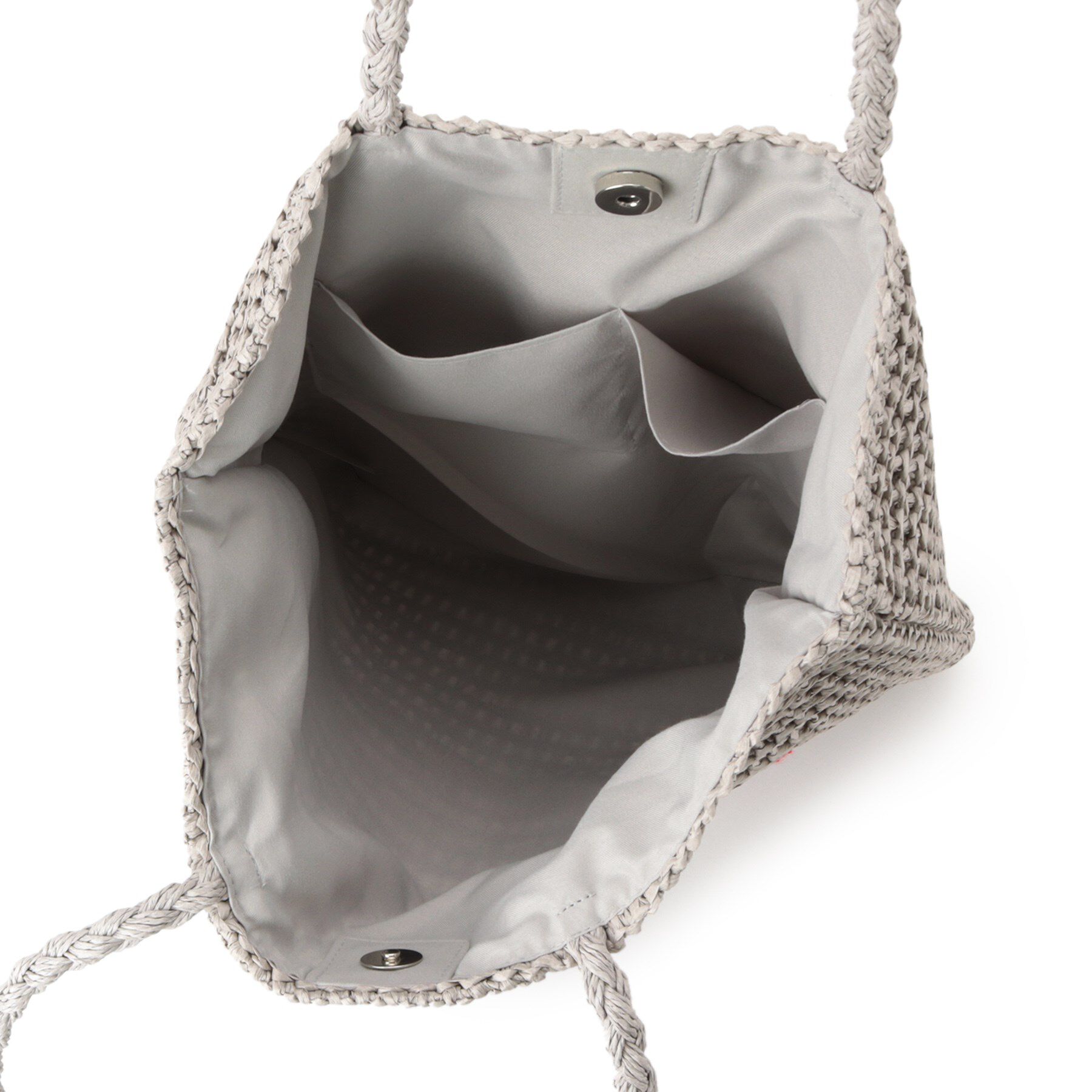 ITS&rsquo;DEMO「雑材サガラ刺繍フラットトート」|トートバッグ|