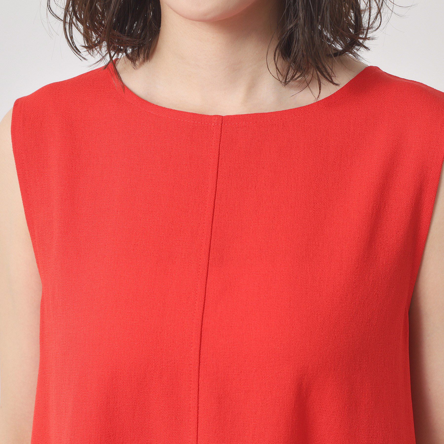 ITS&rsquo;DEMO「【清涼感／手洗い可】麻調メッシュワンピース」|ワンピース|