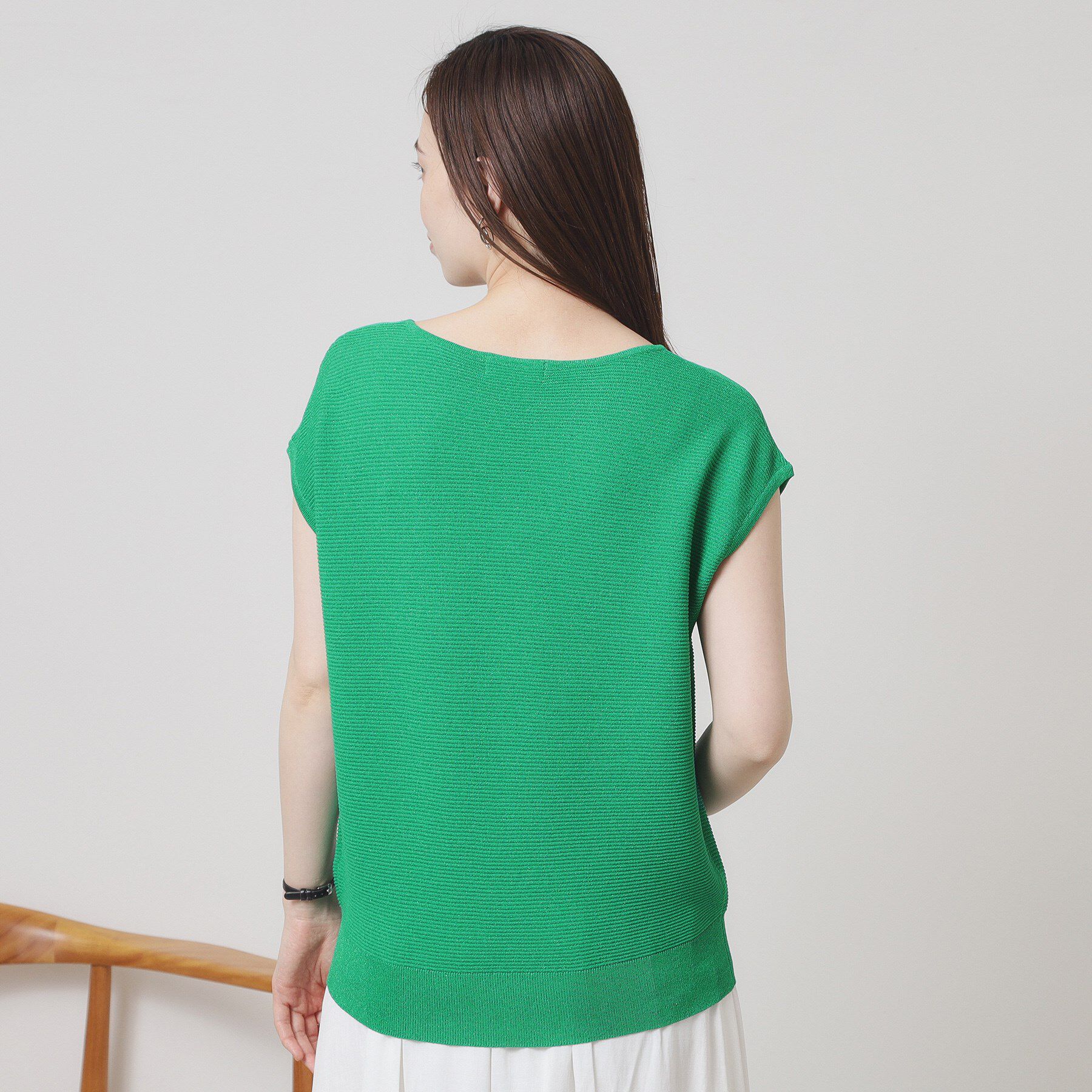 ITS&rsquo;DEMO「【さらりタッチ／ラメ／洗濯機OK】ラメガーターフレンチニット」|ニット・セーター|