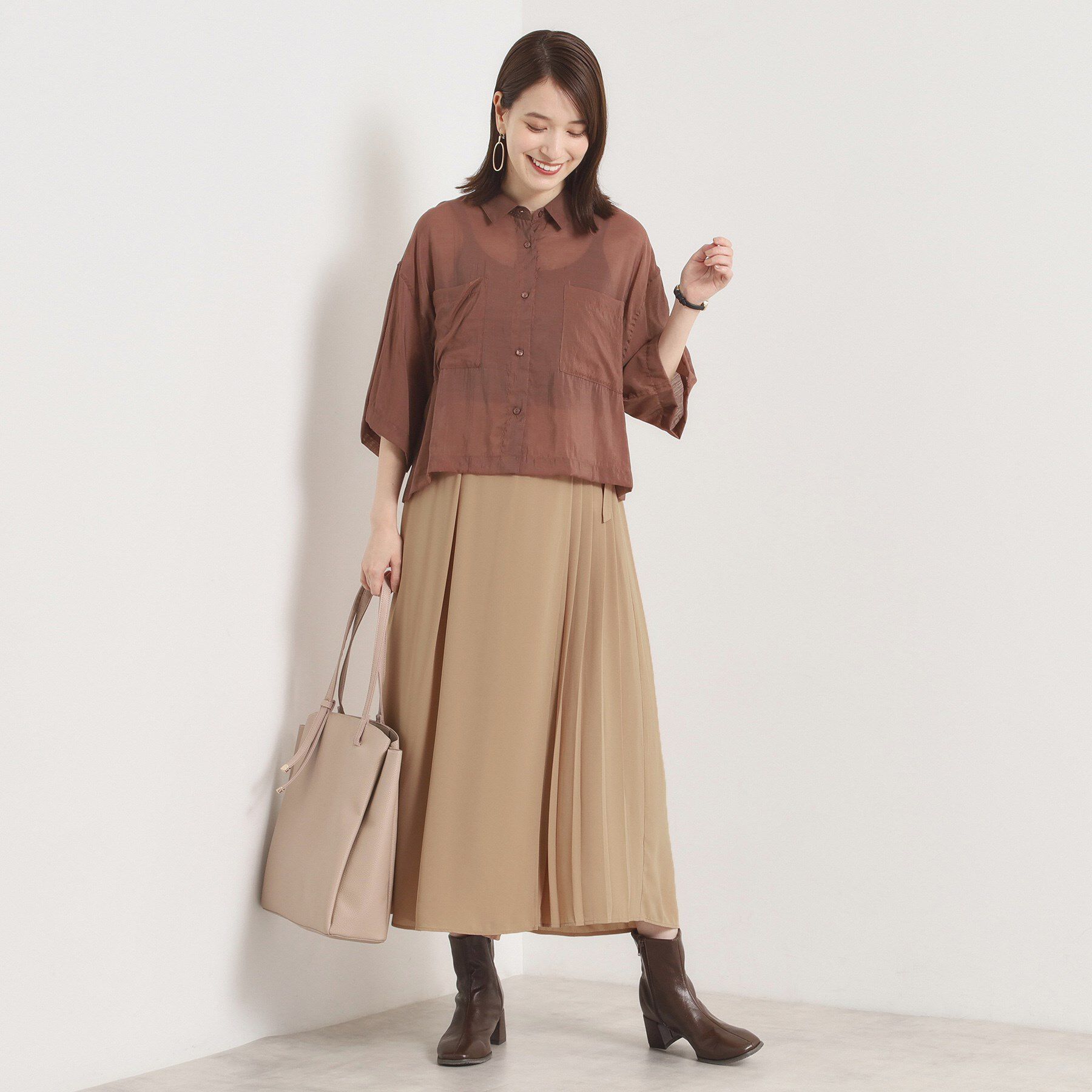 ITS&rsquo;DEMO「【手洗い可／ウエストゴム】サイドプリーツパンツ」|その他|