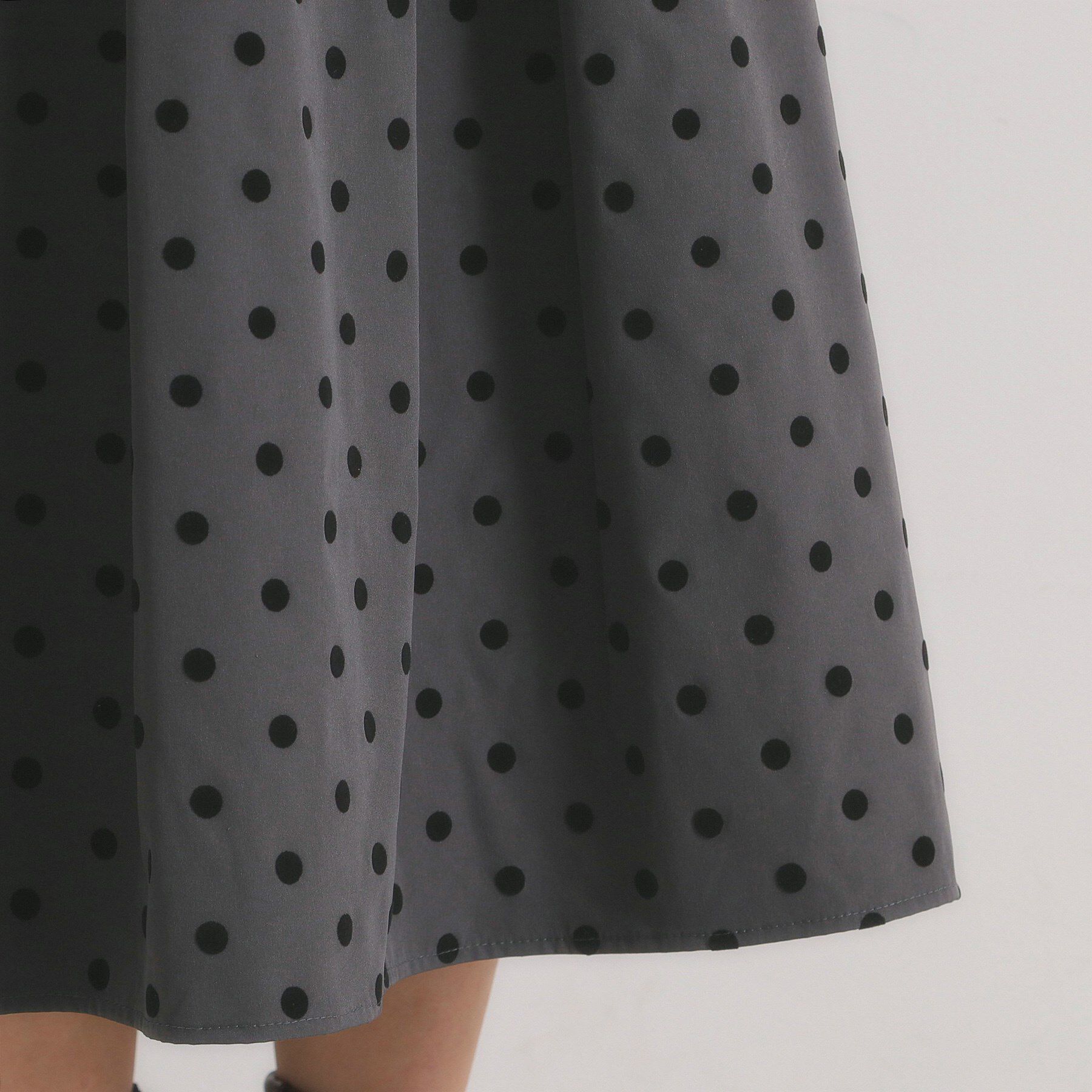 ITS&rsquo;DEMO「【手洗い可】フロッキードットスカート」|スカート|