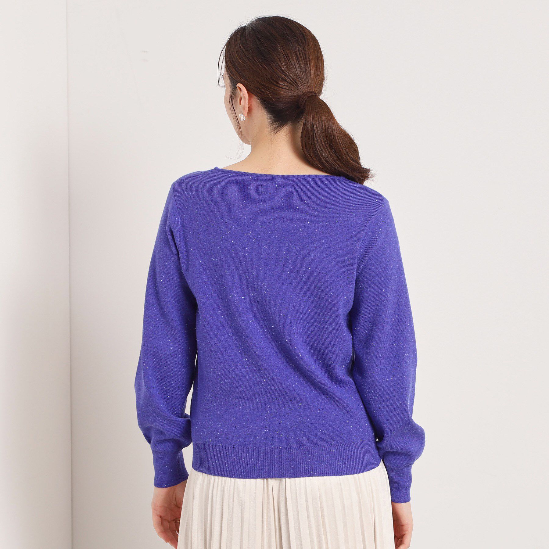 ITS&rsquo;DEMO「【手洗い可】アンジェリーナ総針vネックニット」|ニット・セーター|