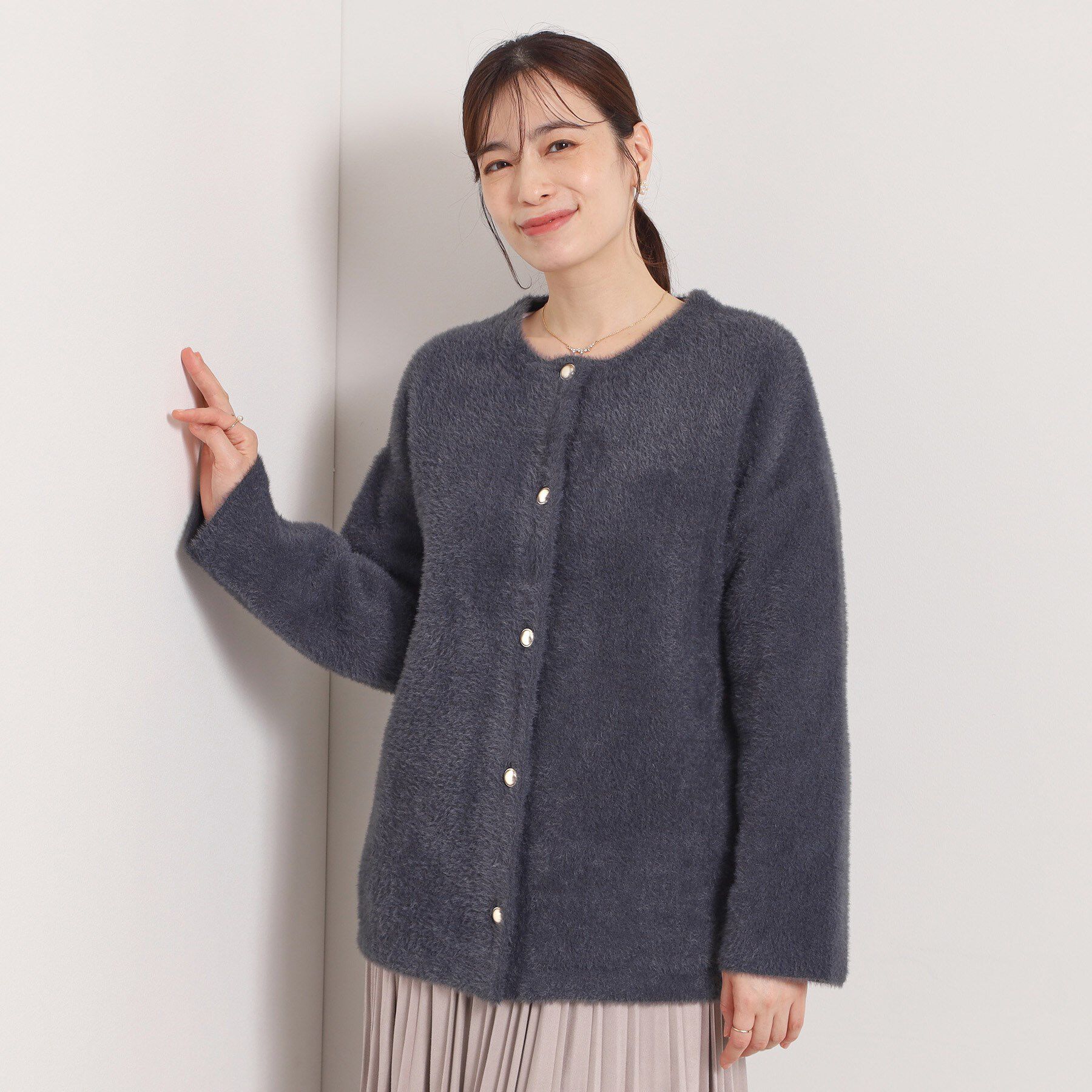 ITS&rsquo;DEMO「【手洗い可】フェザーWフェイスコーディガン」|カーディガン|