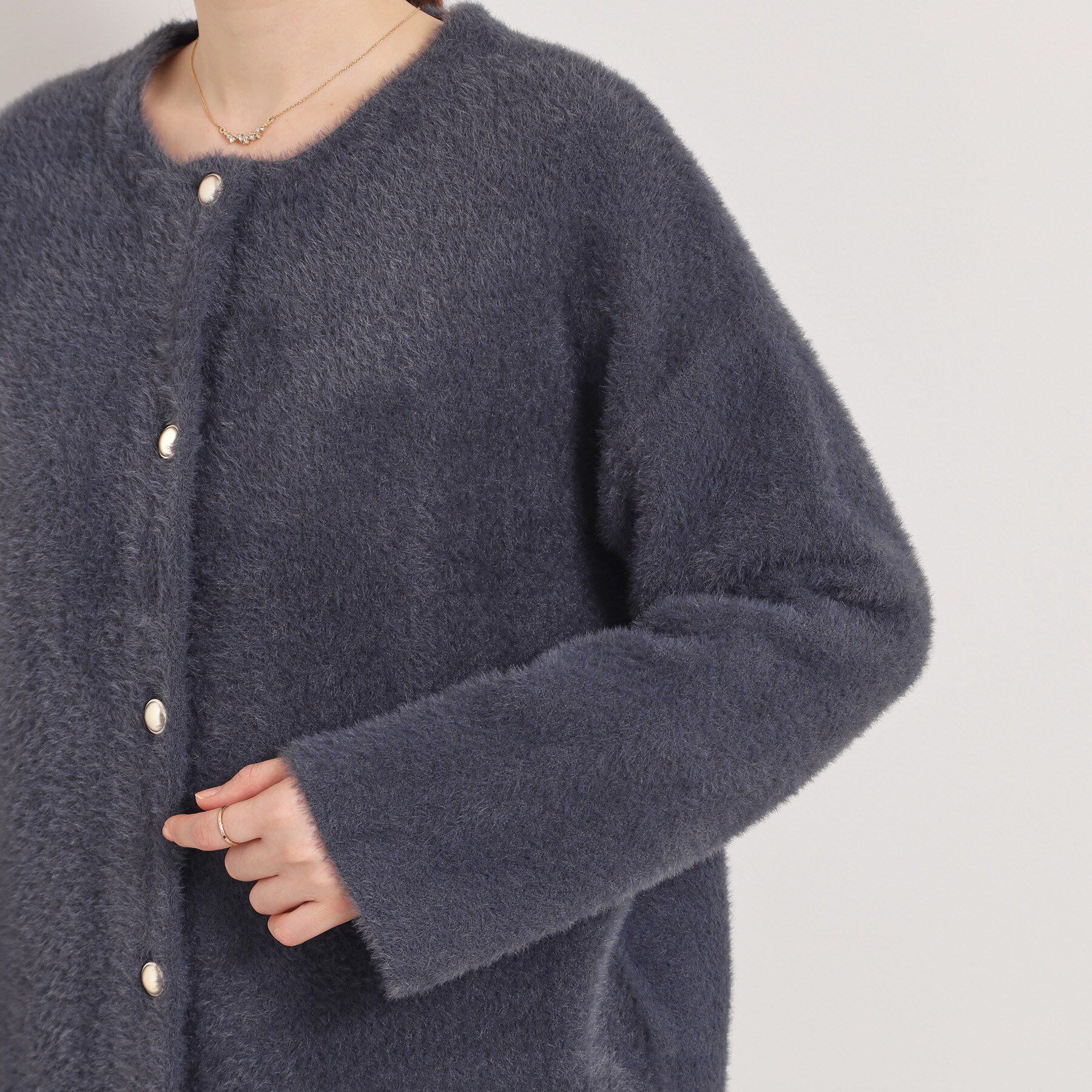 ITS&rsquo;DEMO「【手洗い可】フェザーWフェイスコーディガン」|カーディガン|