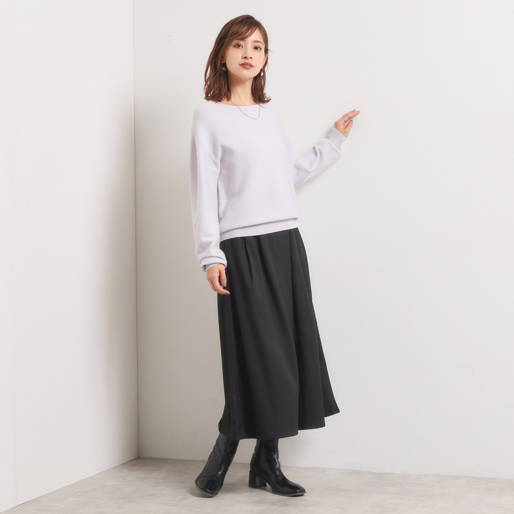 ITS&rsquo;DEMO「【手洗い可／ウエストゴム】ヘリンボーンスカンツ」|その他|