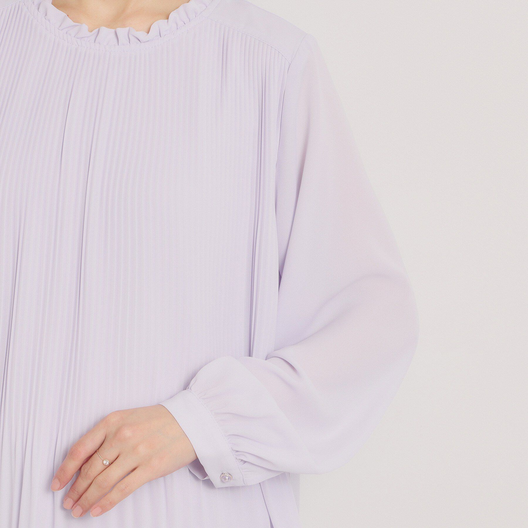 ITS&rsquo;DEMO「【手洗い可】プリーツブラウス」|シャツ・ブラウス|