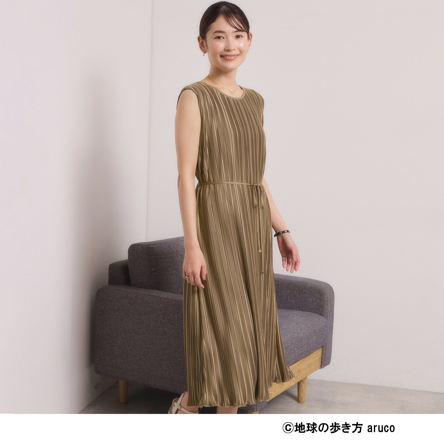 ITS&rsquo;DEMO「【aruco&times;ITS&rsquo;DEMO】プリーツワンピース」|ワンピース|