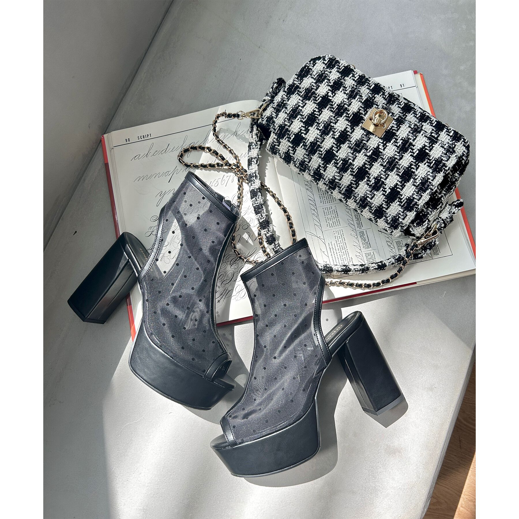 ESPERANZA「厚底ラク盛りブーツヒールサンダル」|ショートブーツ|