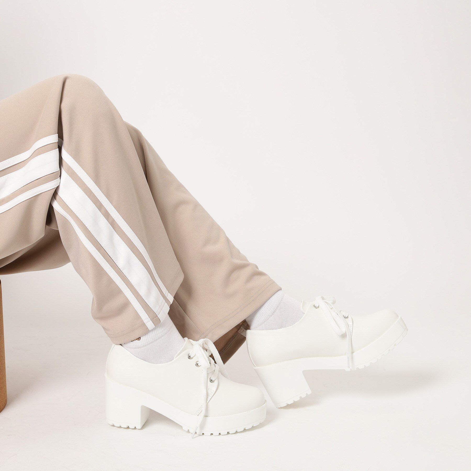 csT&P「厚底レースアップパンプス」|パンプス|