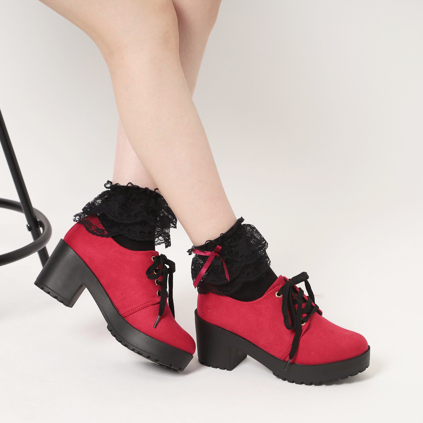 csT&P「厚底レースアップパンプス」|パンプス|