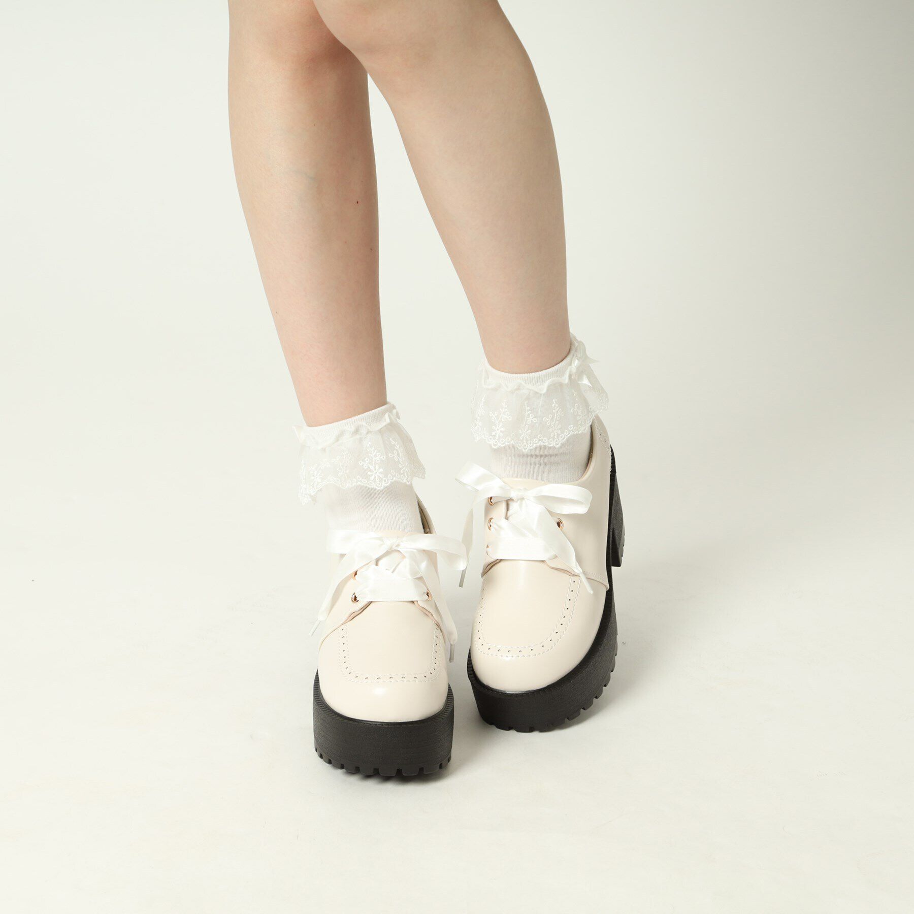 csT&P「厚底レースアップシューズ」|パンプス|