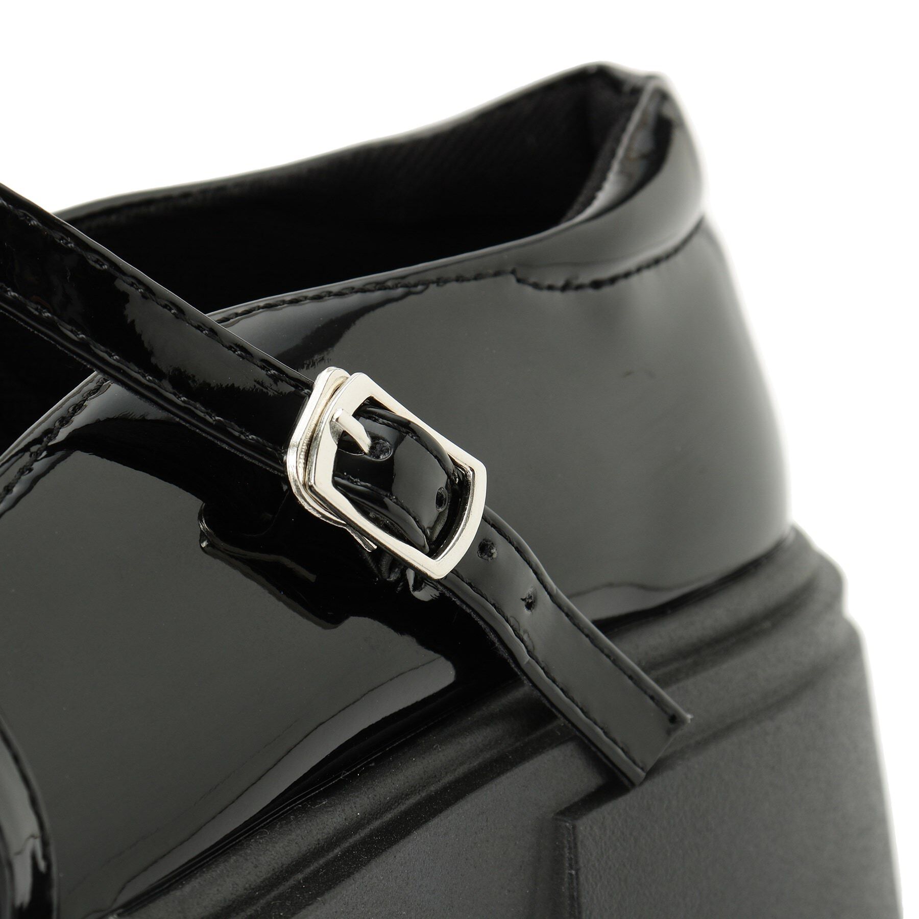 csT&P「厚底 リボン付きダブルストラップパンプス」|パンプス|