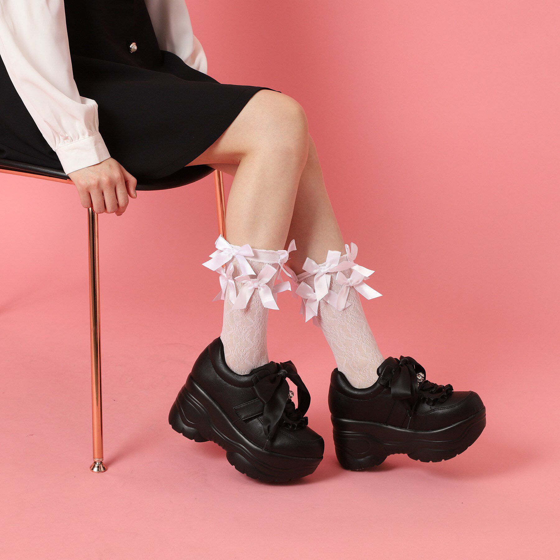 csT&P「厚底キラキラストーン付スニーカー」|スニーカー|