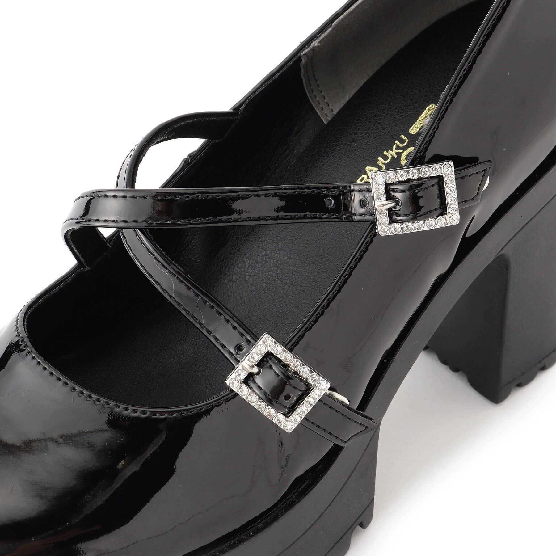 csT&P「厚底キラキラダブルストラップパンプス」|パンプス|