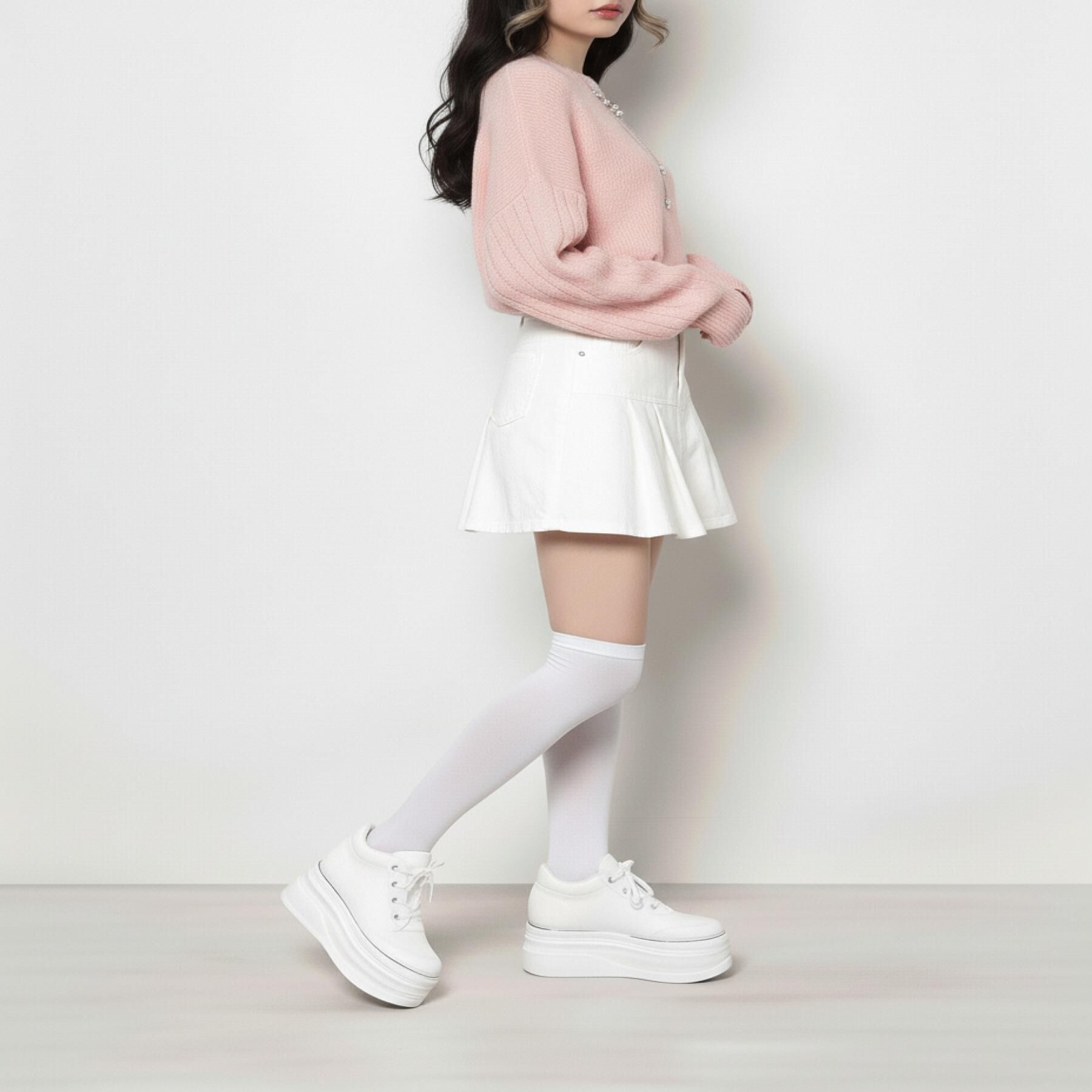 ESPERANZA「ゴールドライン厚底フラットスニーカー」|スニーカー|