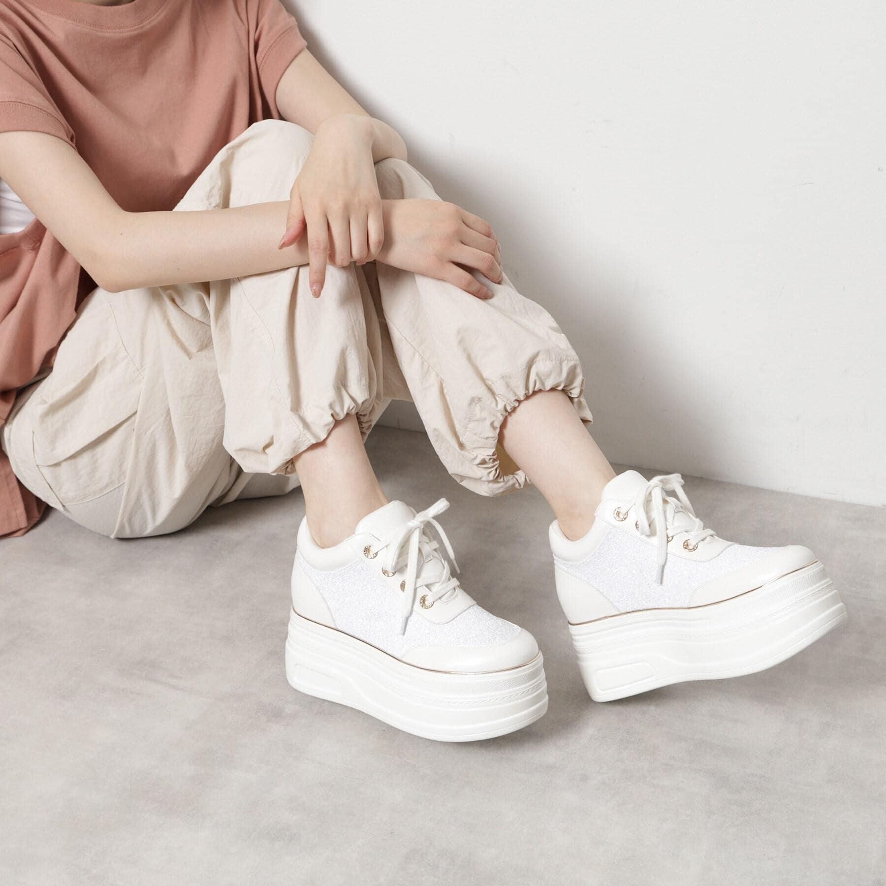 ESPERANZA「ゴールドライン厚底フラットスニーカー」|スニーカー|