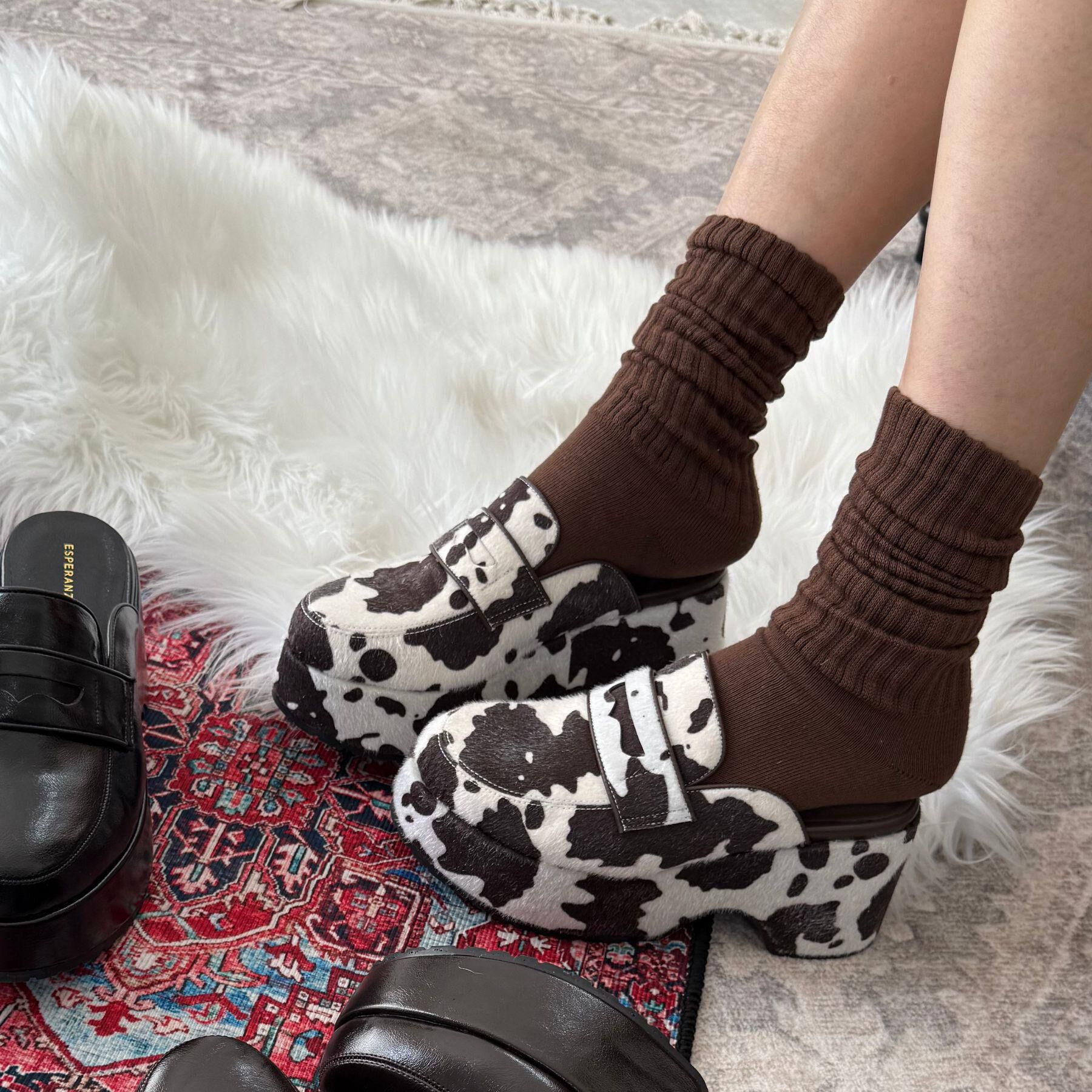 ESPERANZA「厚底サボローファー」|サンダル|