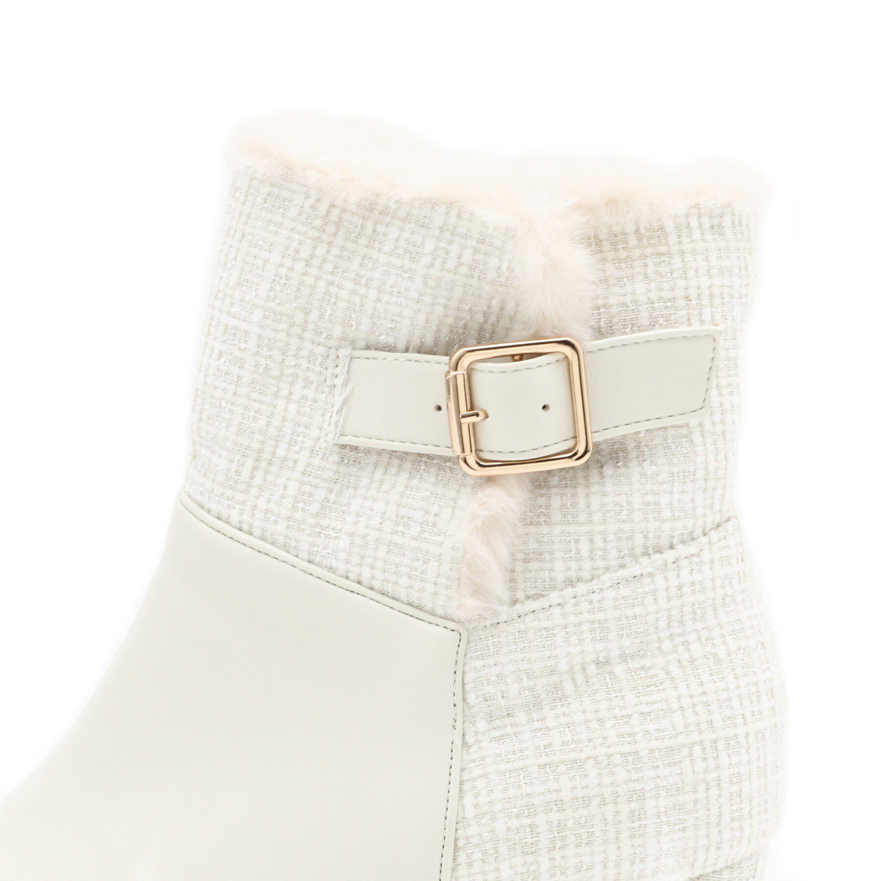 ESPERANZA「折り返しフェイクファー2WAYショートブーツ」|ショートブーツ|