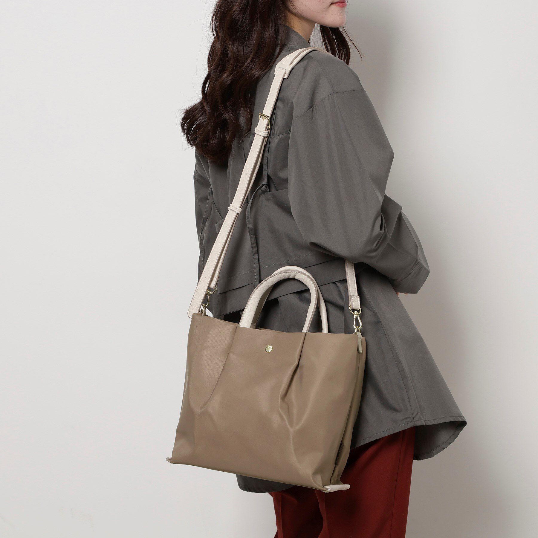 ESPERANZA「肩楽 2WAYショルダーギャザーバッグ」|ショルダー・メッセンジャー|