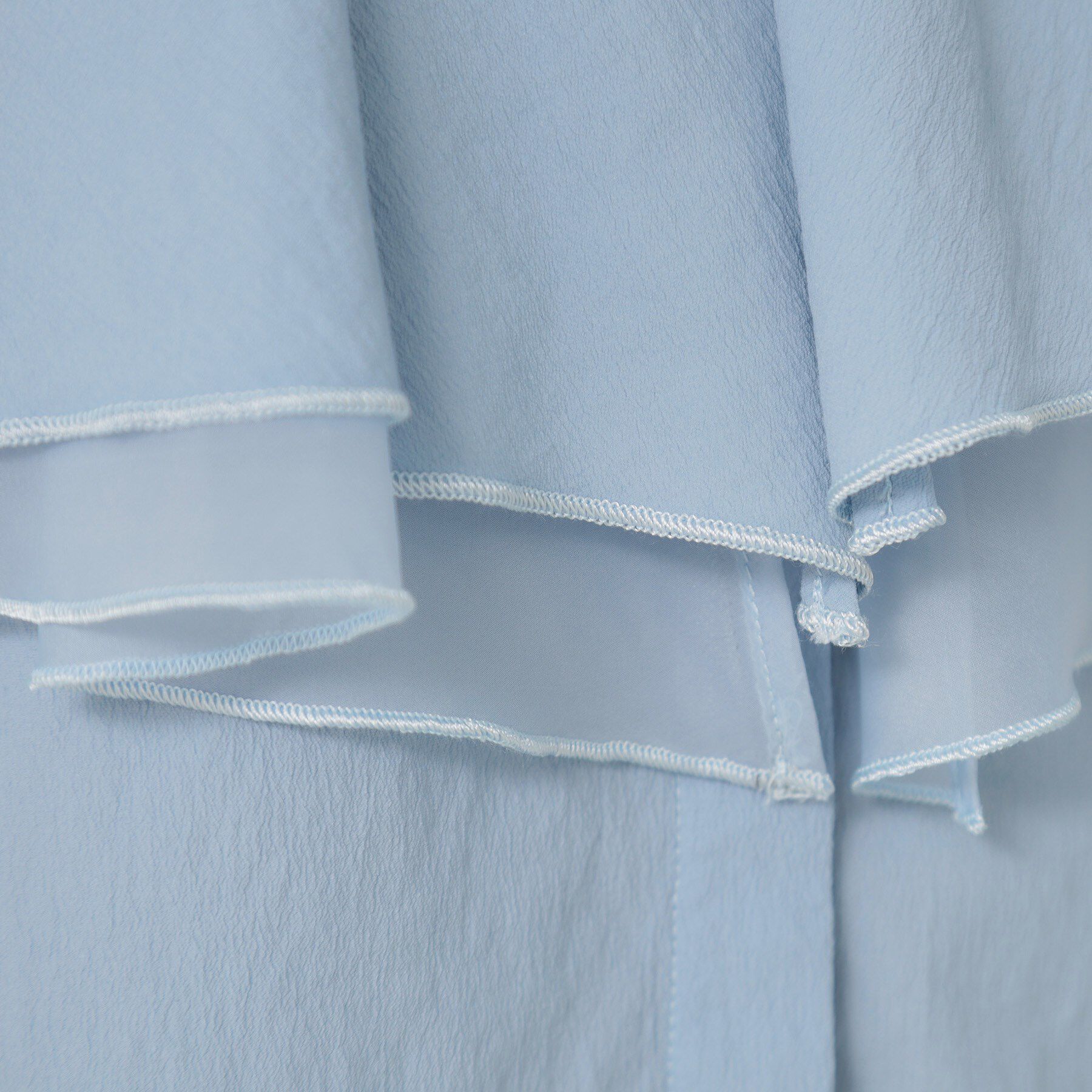 SunaUna「【２段フリル 】ケープカラーブラウス」|シャツ・ブラウス|