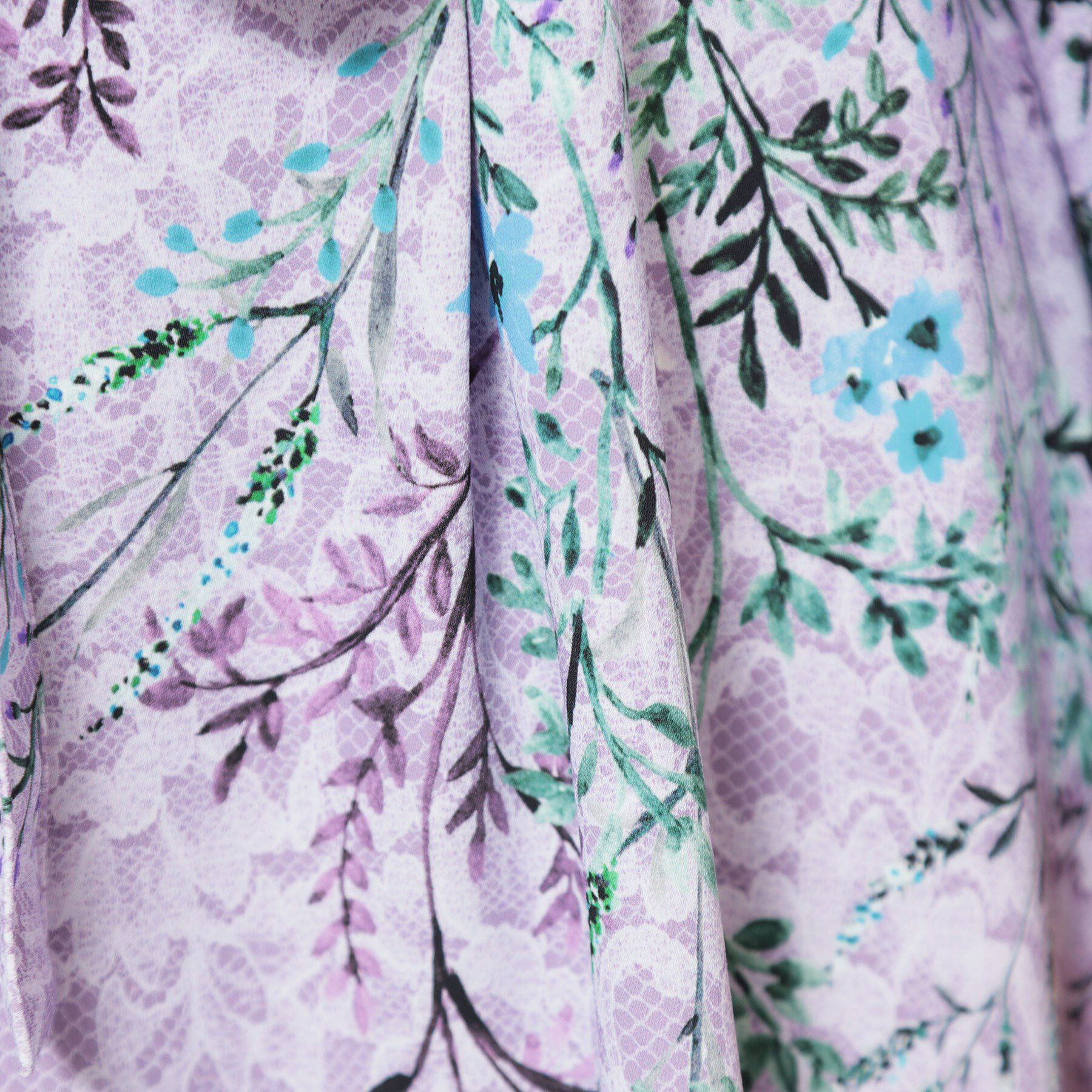 SunaUna「【co creation and yours／SS～L】レースプリント柄ワンピース」|ワンピース|